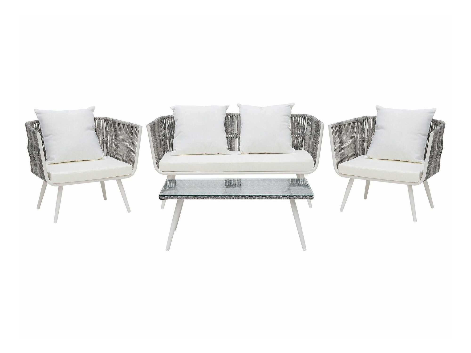 Aiamööblikomplekt Berwyn 1848 (Valge + Hall)