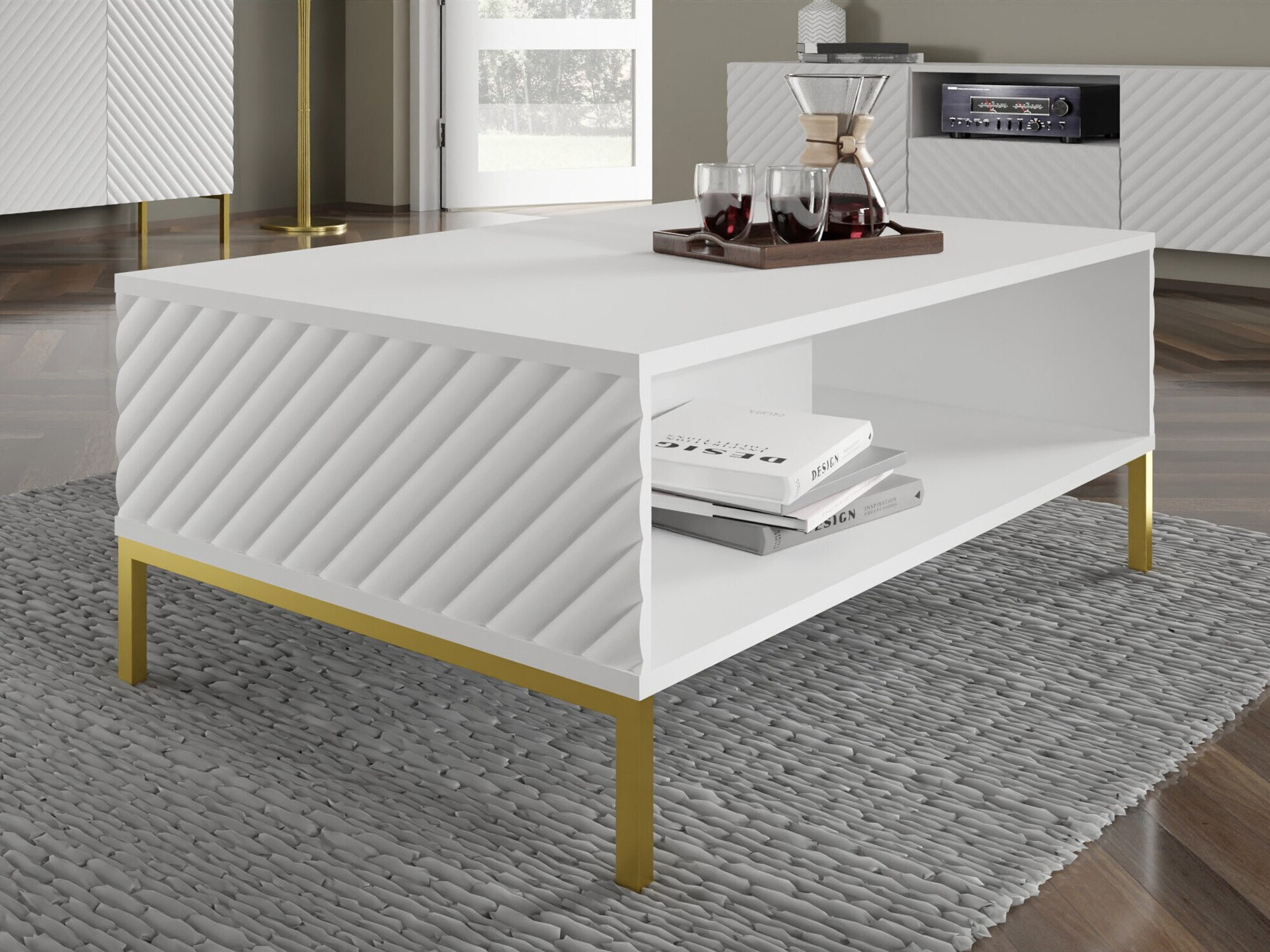 Diivanilaud Fivremu 106 (Valge)