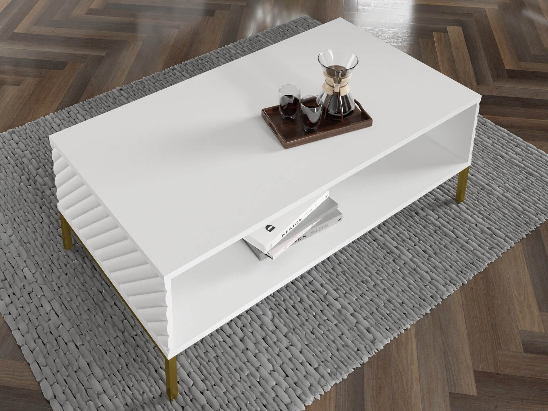 Diivanilaud Fivremu 106 (Valge)