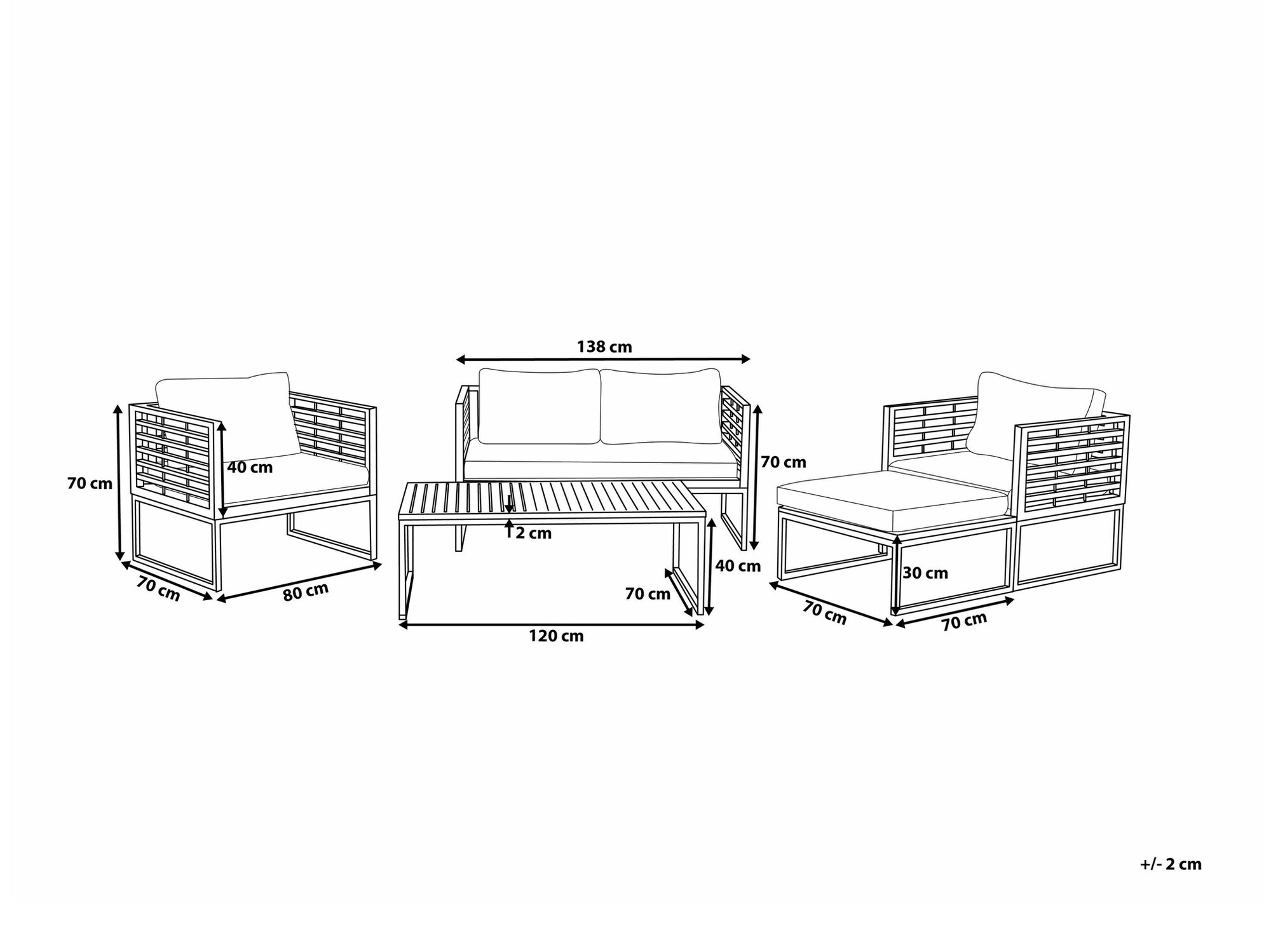 Aiamööblikomplekt Berwyn 1872