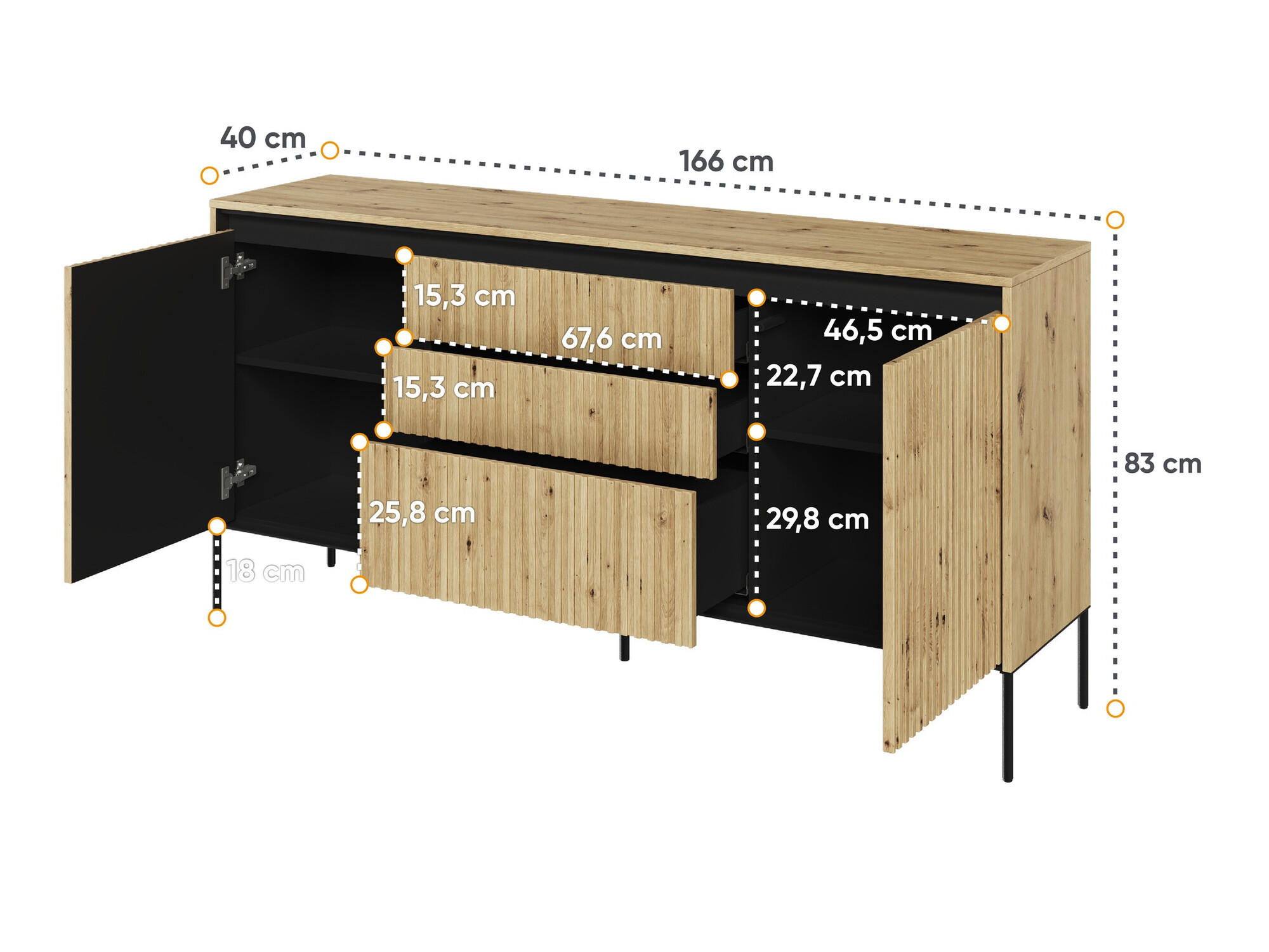 Kummut Fernolu 100 (Artisan tamm + Must)