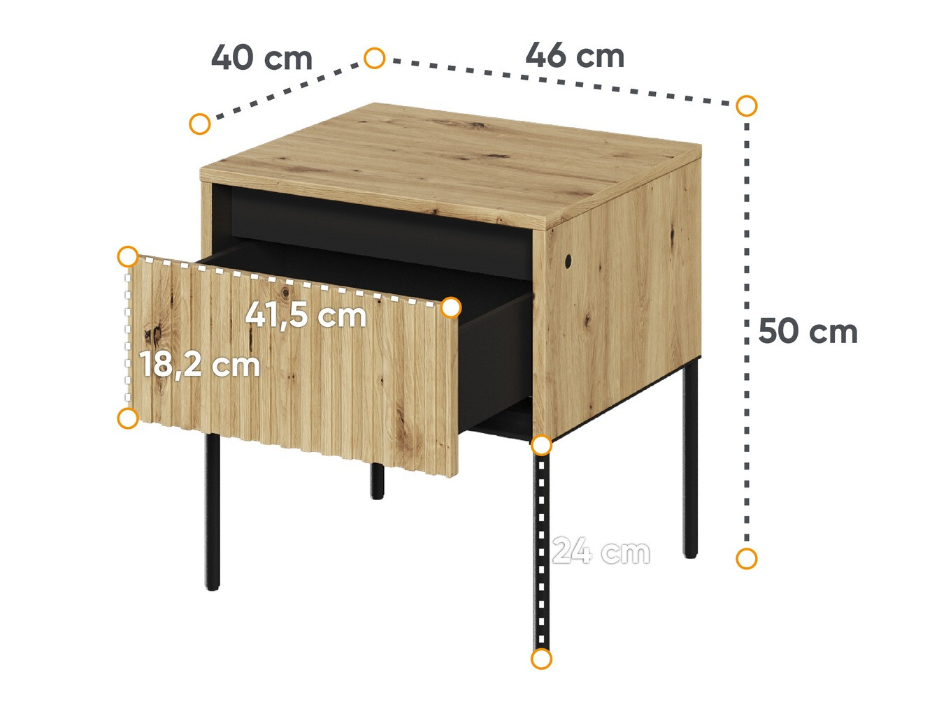 Öökapp Fernolu 111 (Artisan tamm + Must)