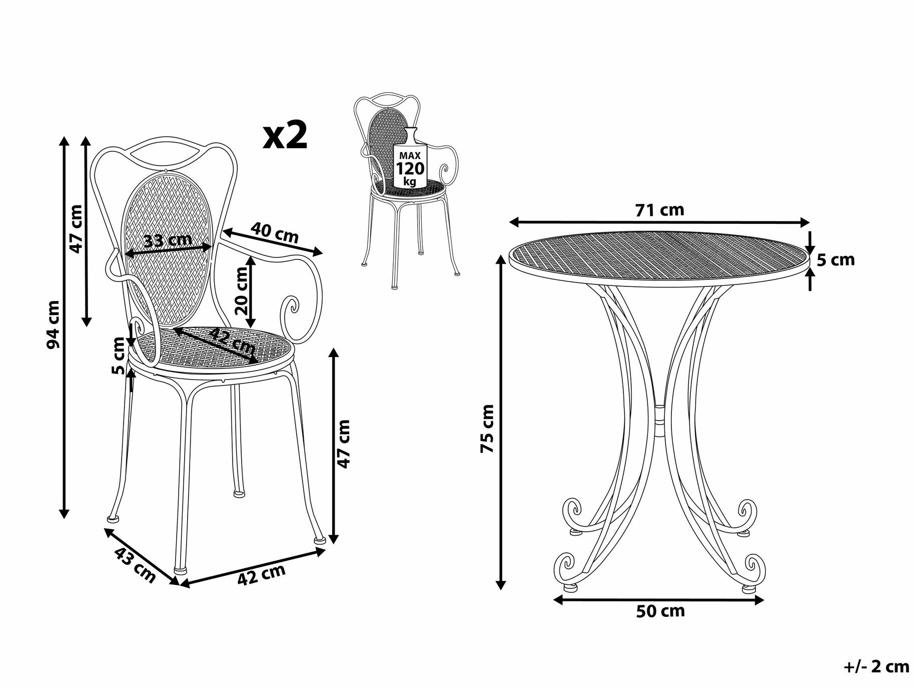 Rõdukomplekt Berwyn 1868