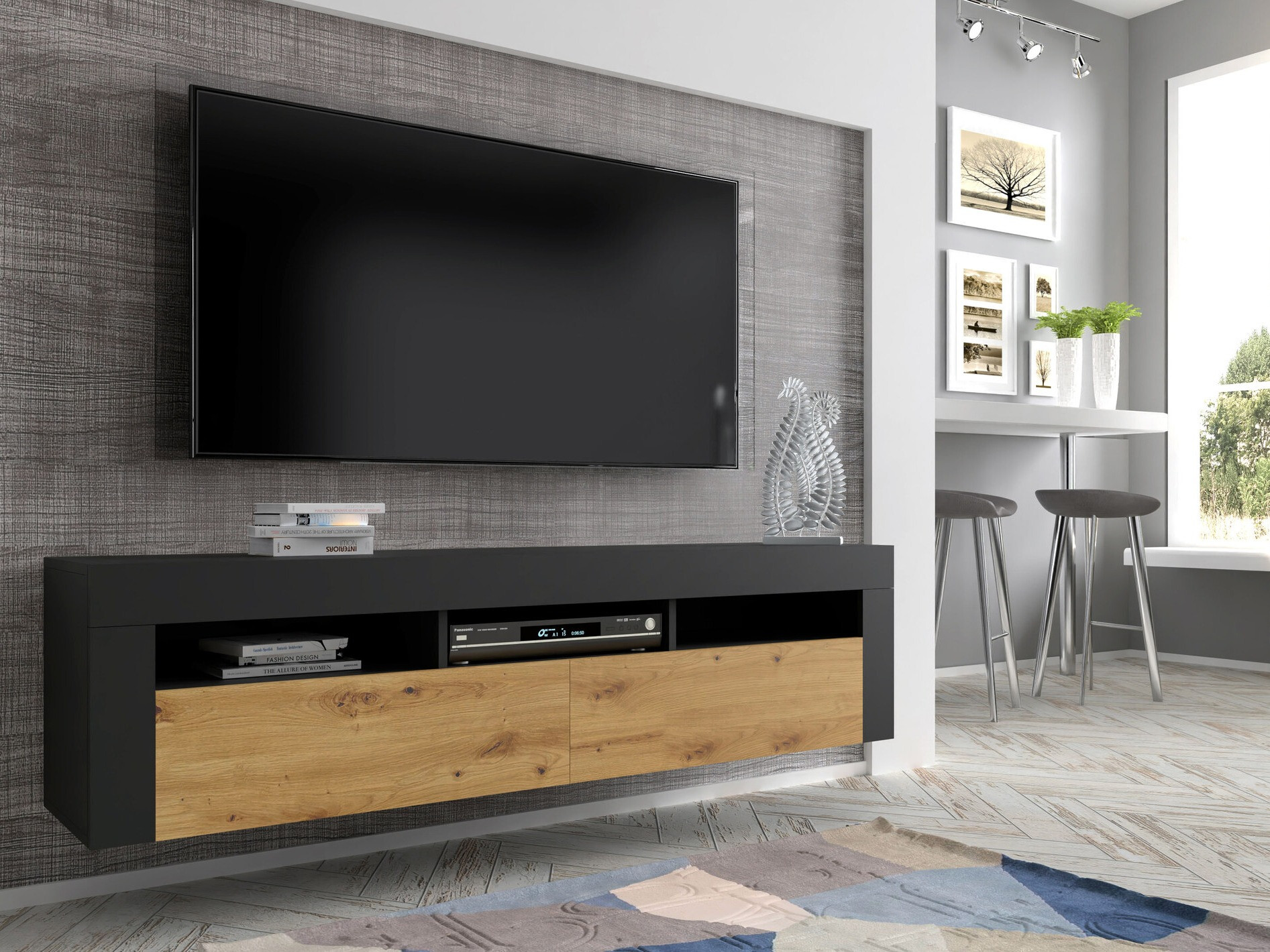 TV-alus Buffalo 149 (Must + Artisan tamm)