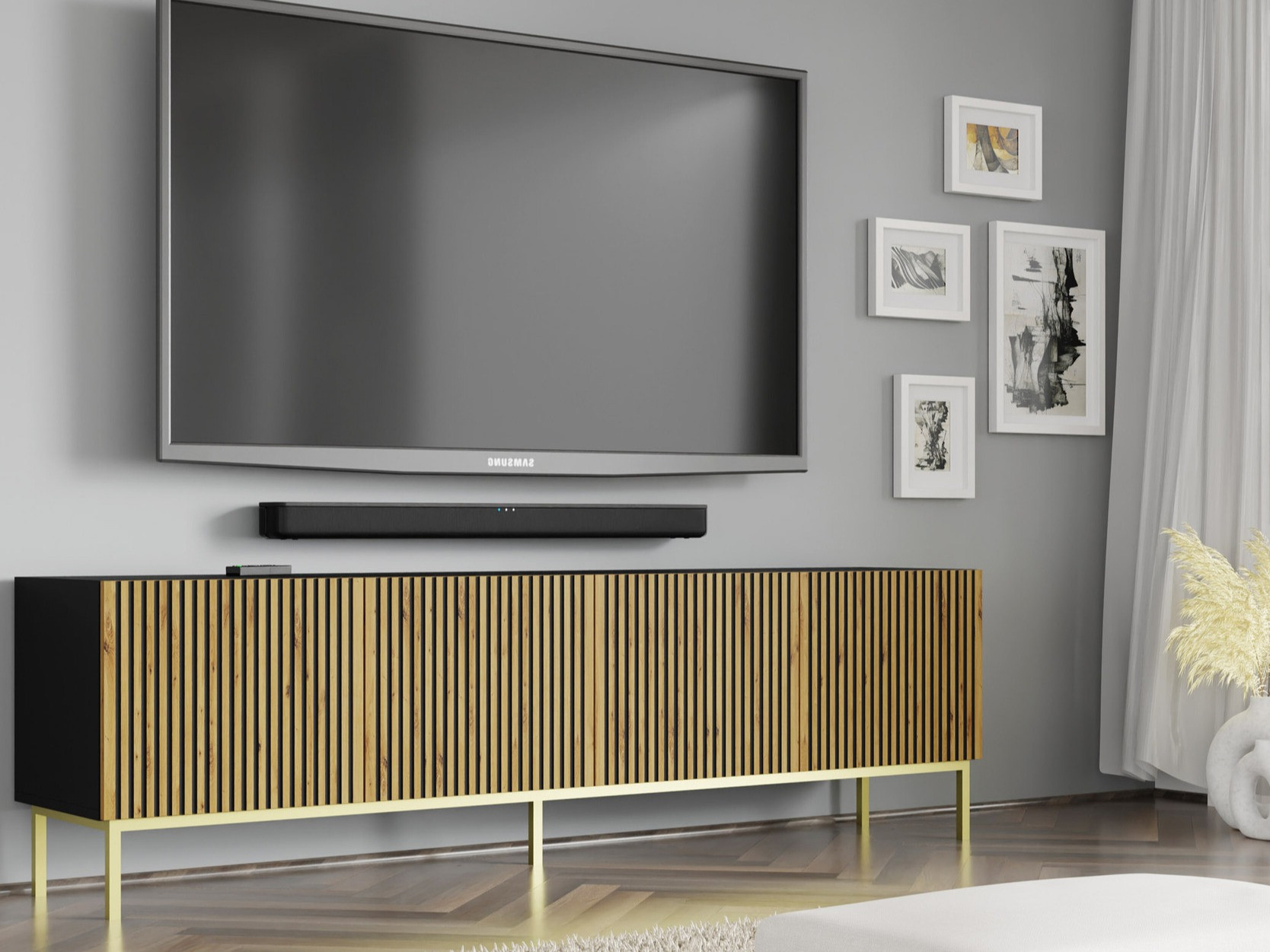 TV-alus Talsalu 101 (Artisan tamm + Must)