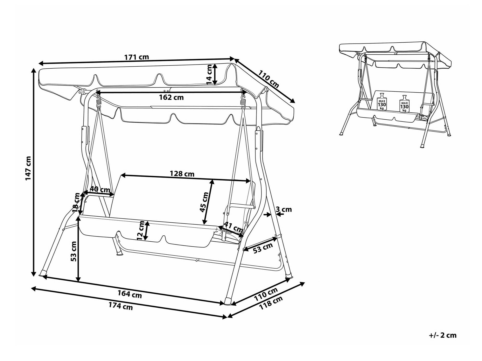 Välikiik Berwyn 1871 (Valge + Roheline)