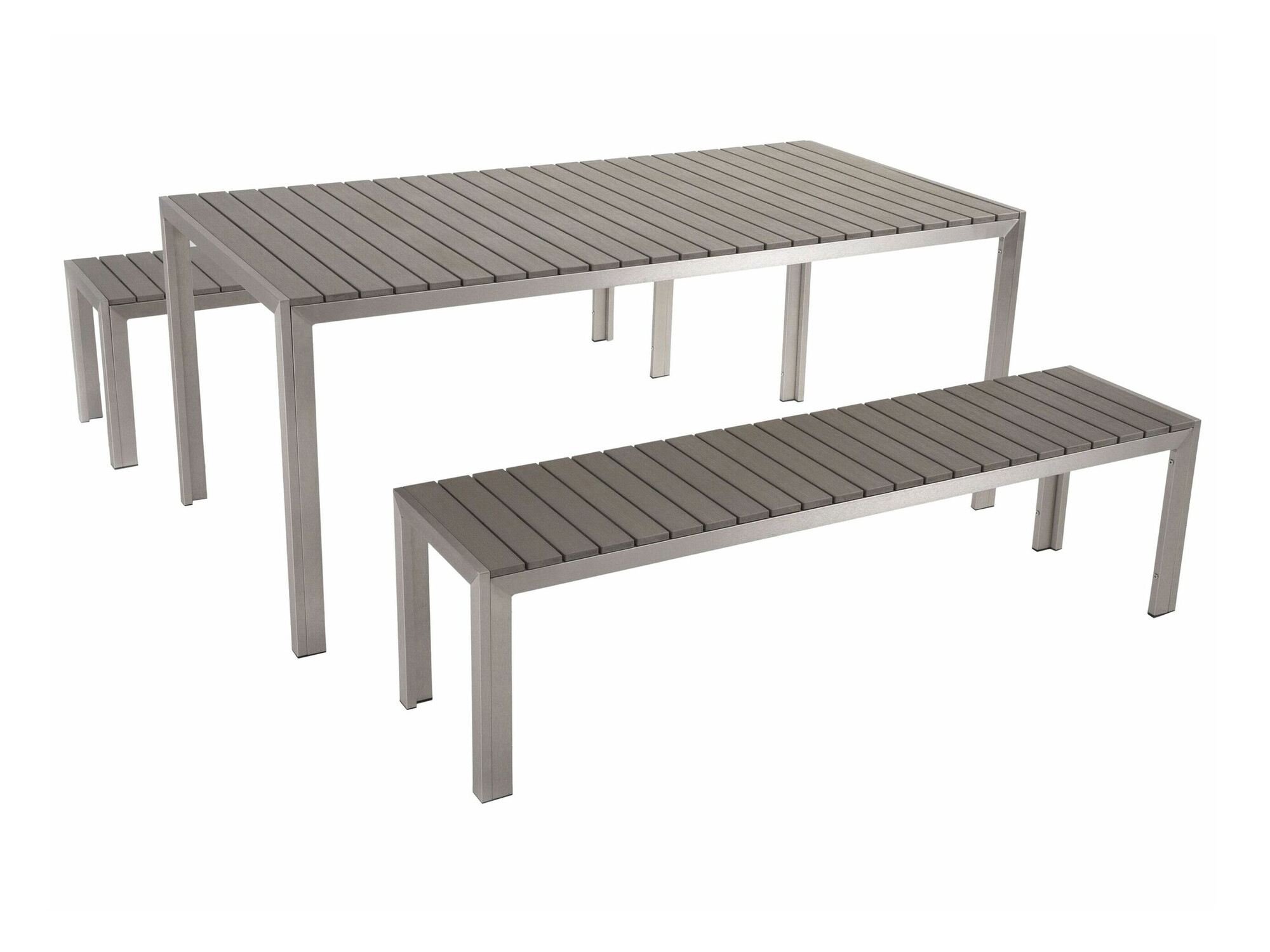 Laua ja toolide komplekt Berwyn 1895 (Hall + Hõbedane)