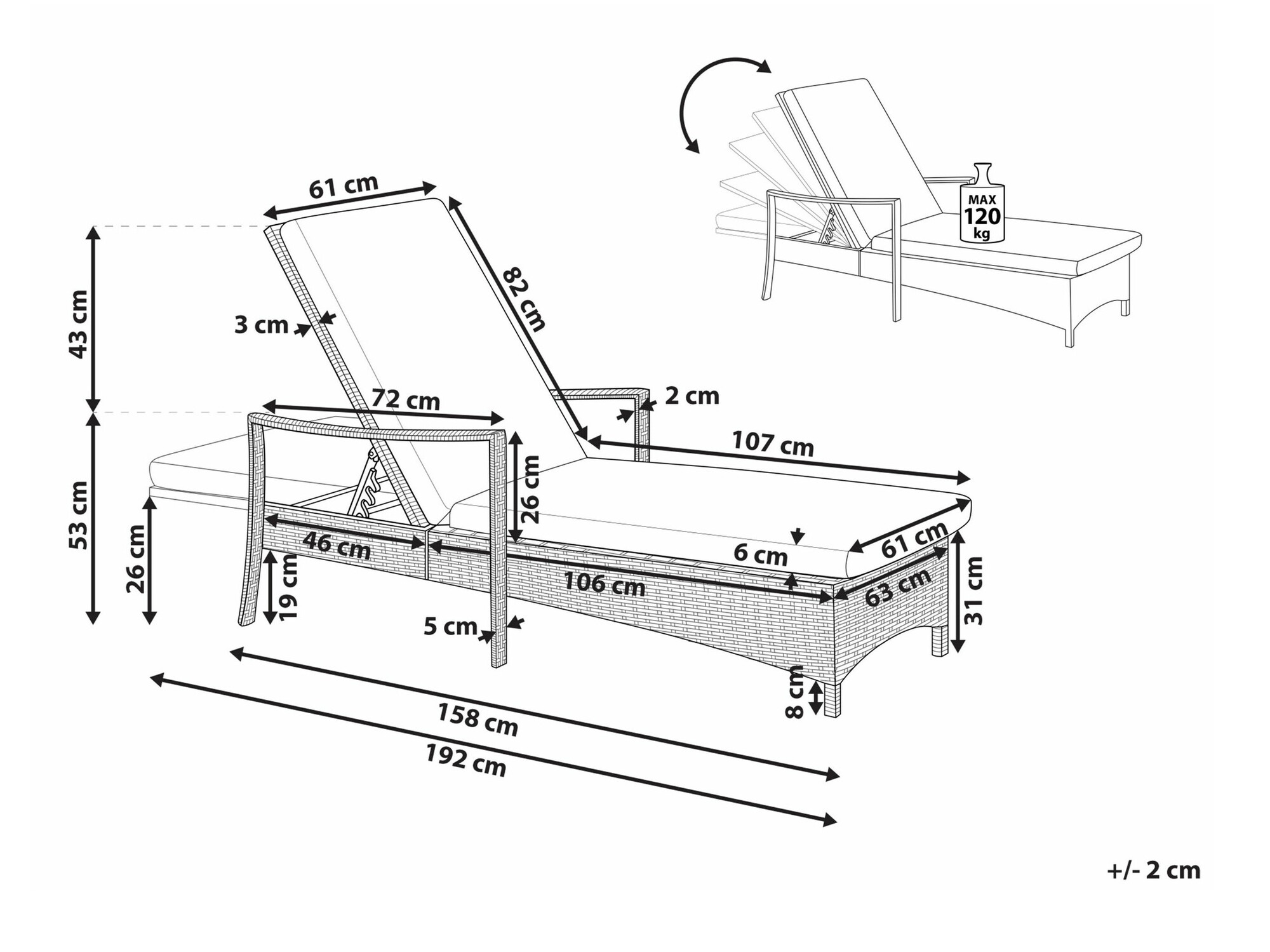 Lamamistool Berwyn 1911 (Valge)