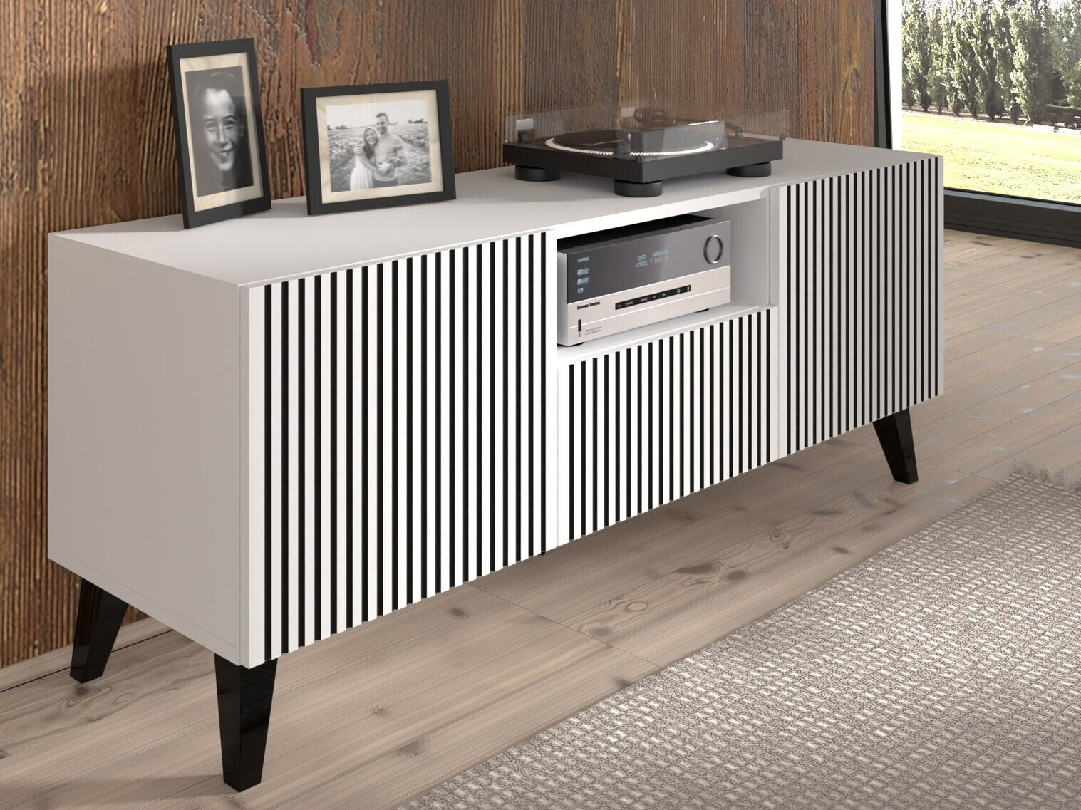 TV-alus Buffalo 156 (Valge + Must)