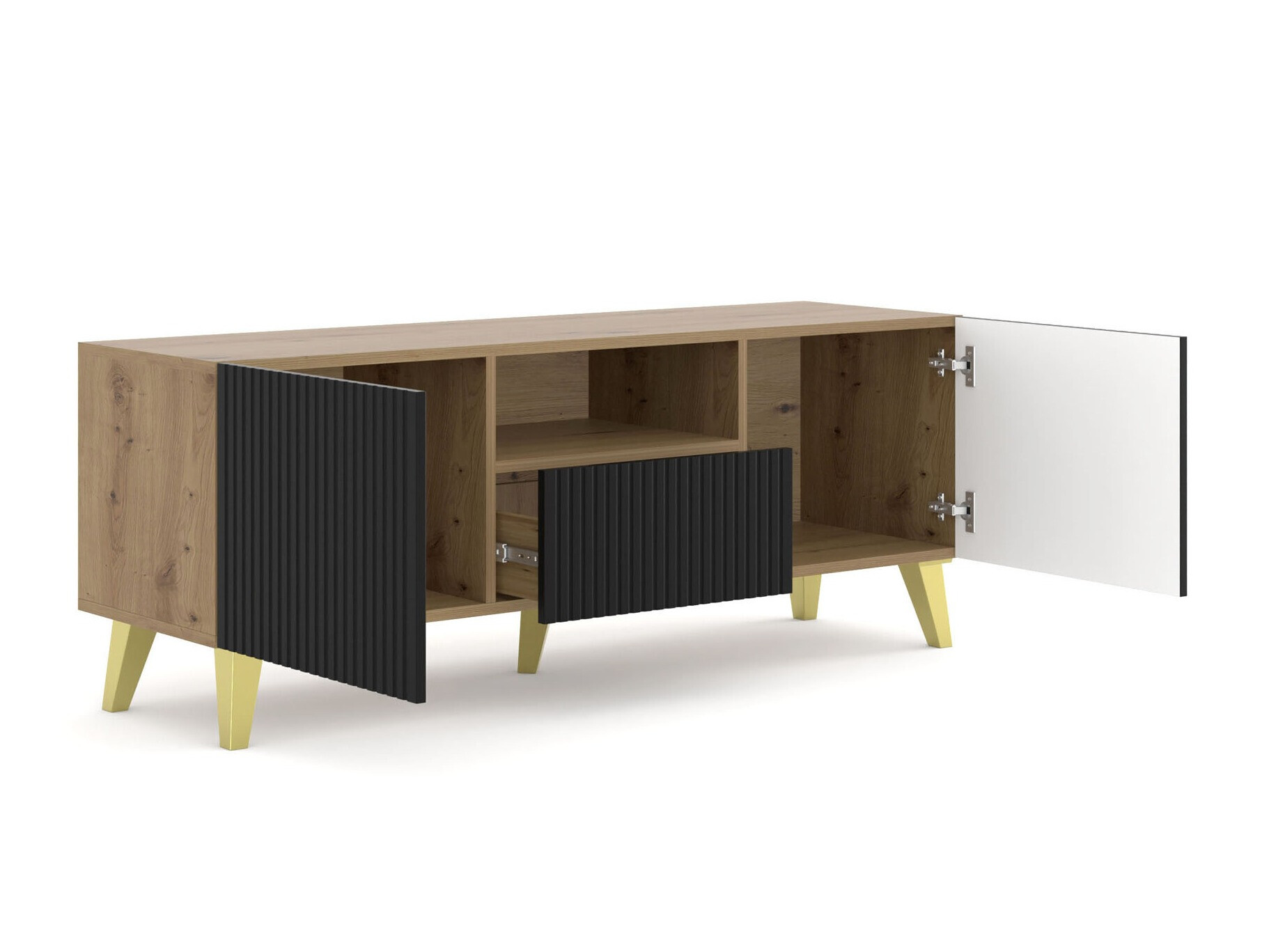 TV-alus Etdela 100 (Artisan tamm + Must)