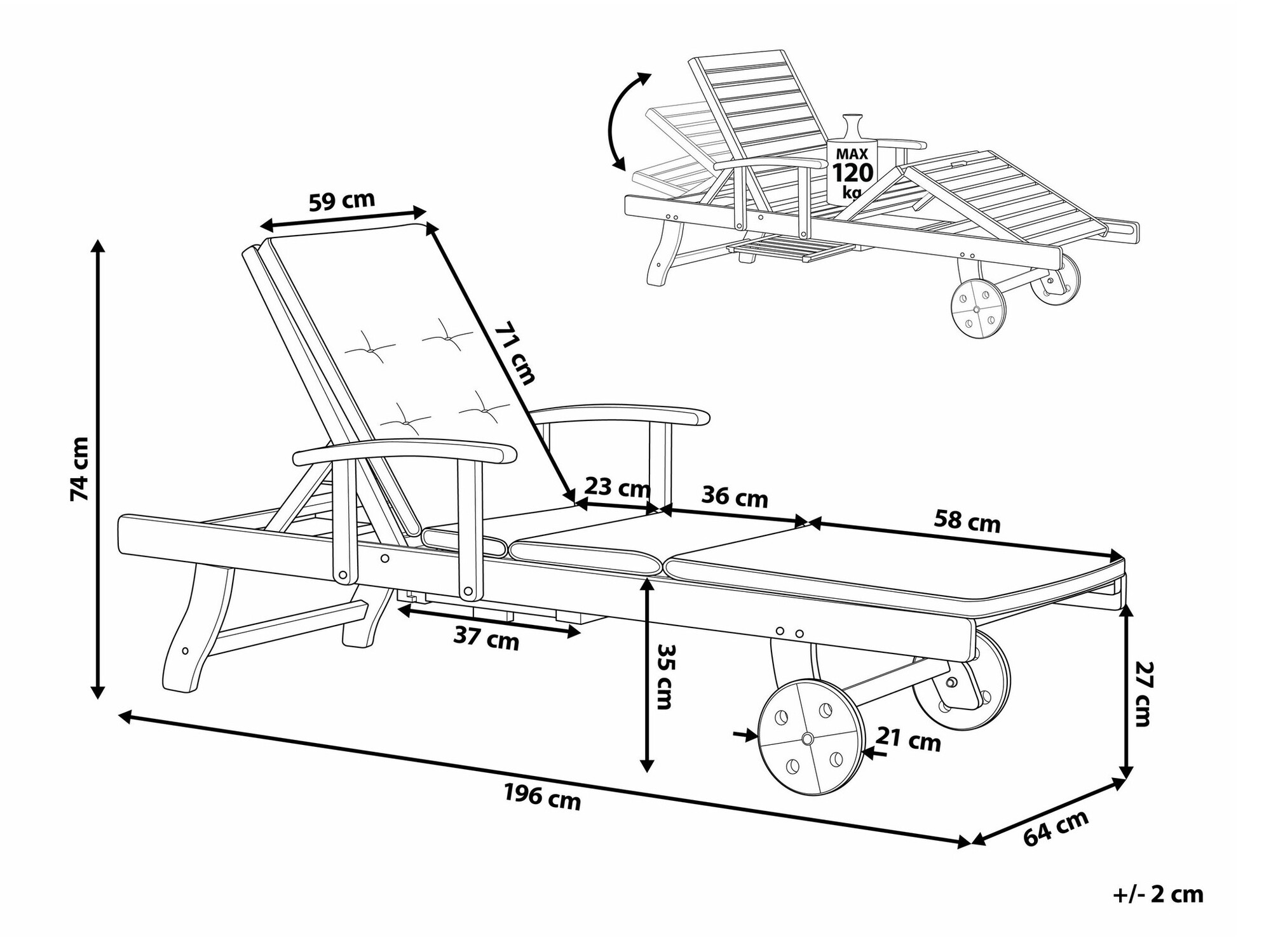 Lamamistool Berwyn 1916 (Sinine + Beež)