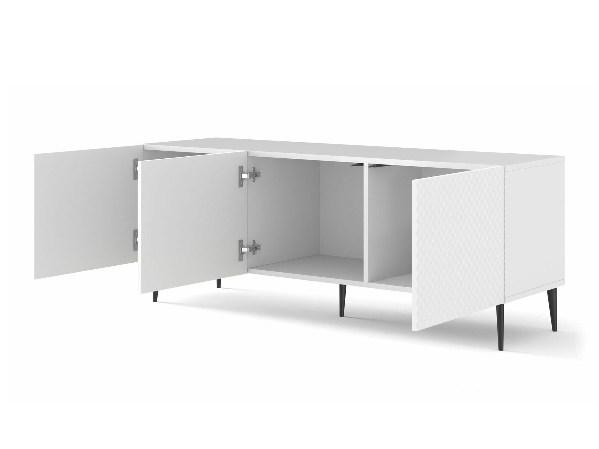 TV-alus Odelomu 101 (Valge + Läikiv valge)