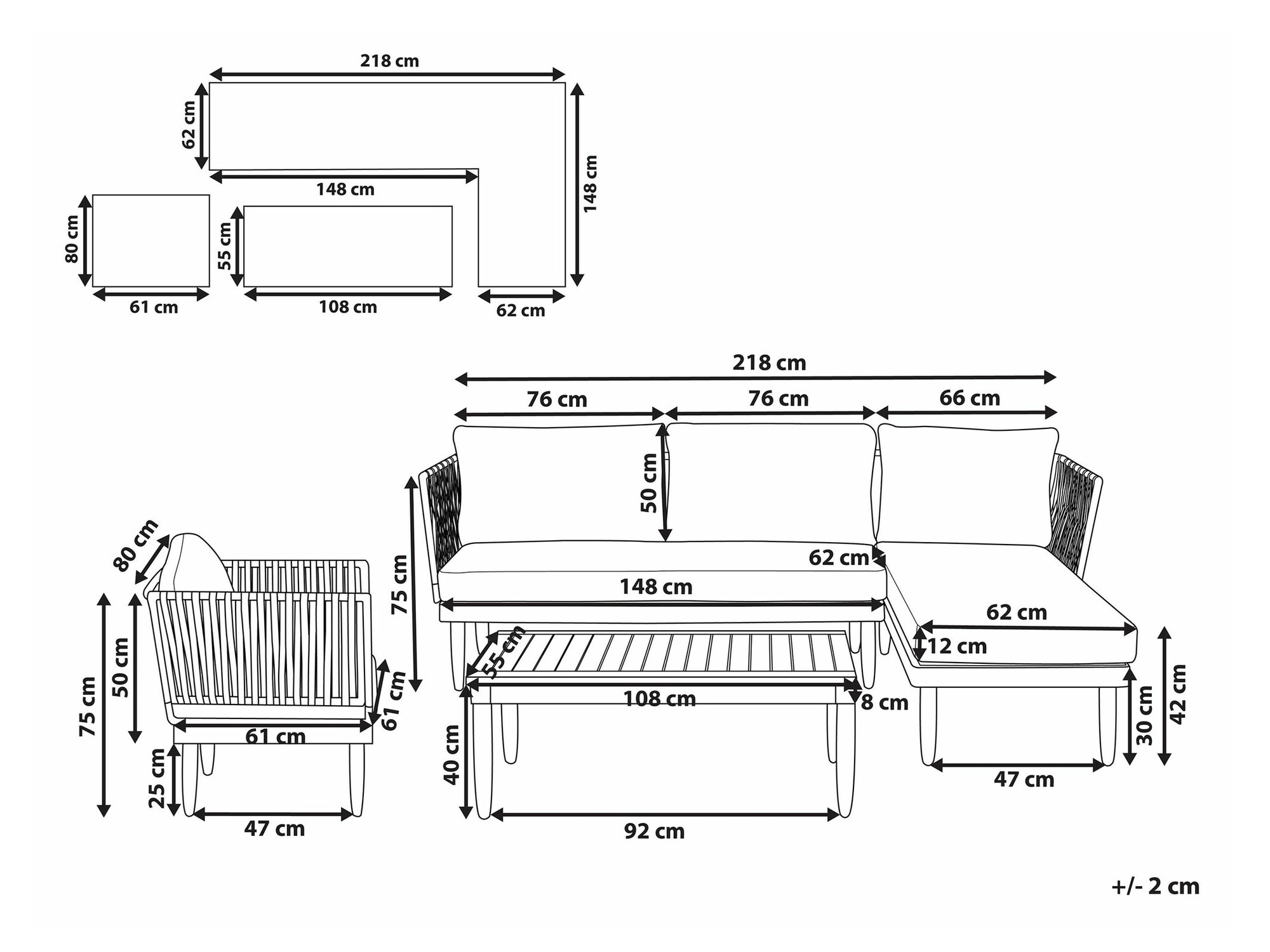 Aiamööblikomplekt Berwyn 1954