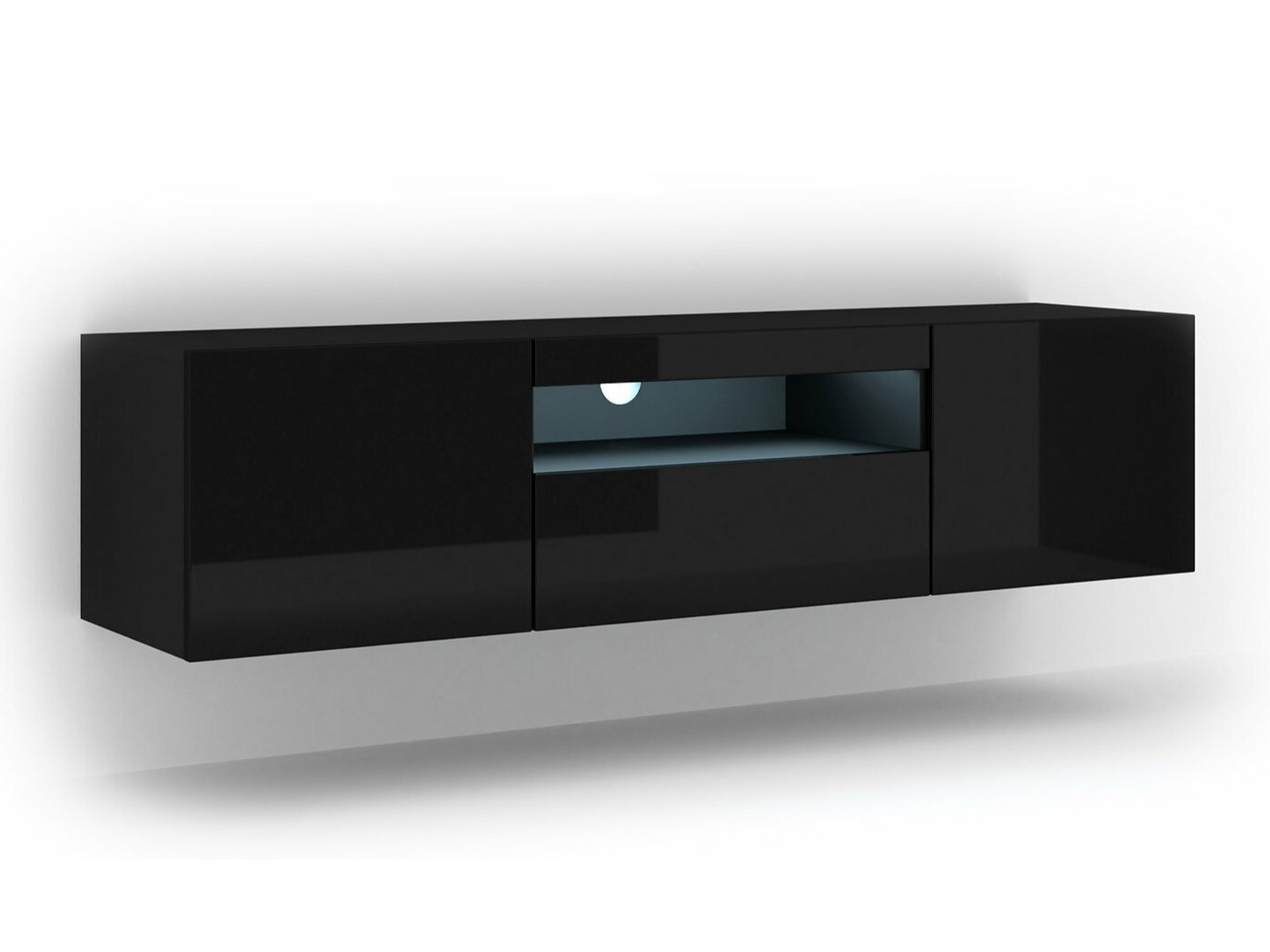 TV-alus Morteo 103 (Must + Läikiv must)