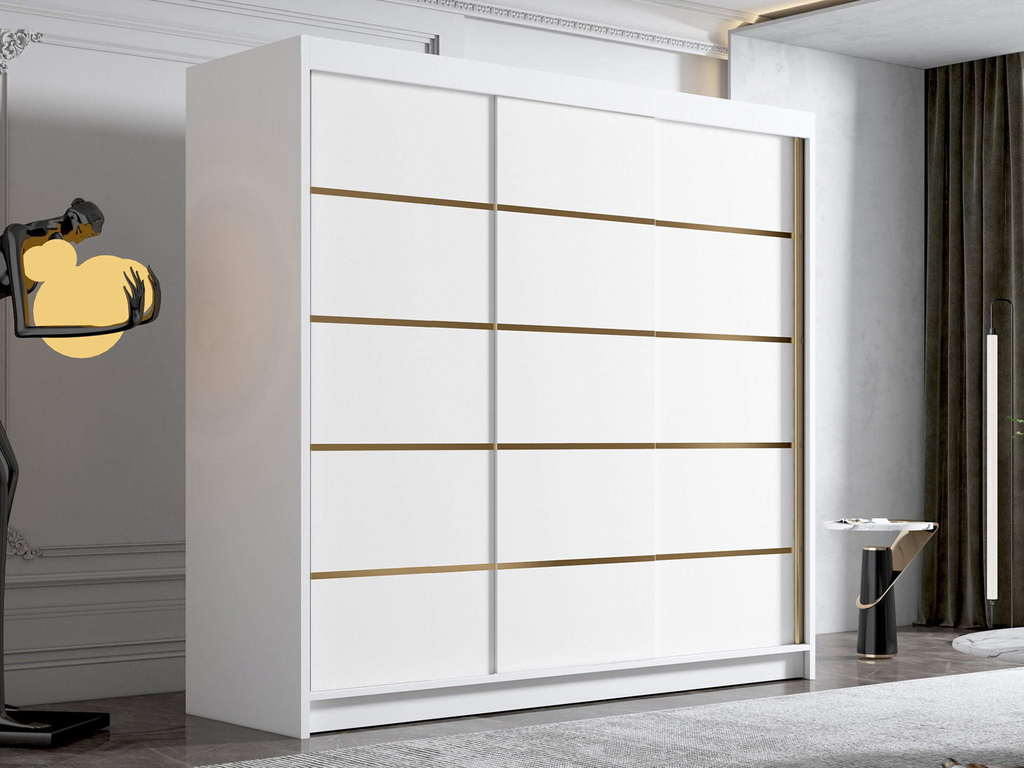 Riidekapp Closico Plenor VI (Valge)