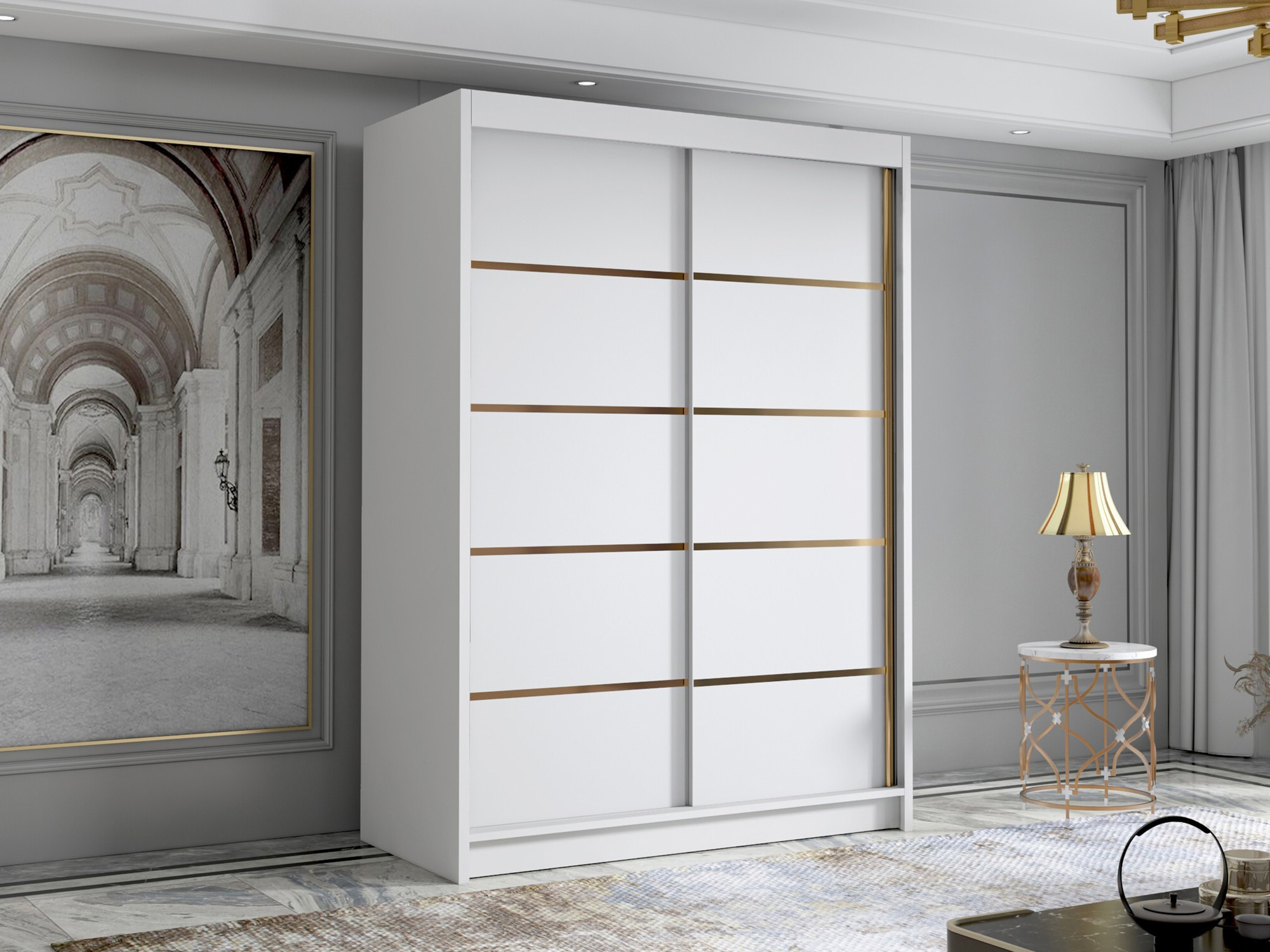 Riidekapp Closico 188 (Valge)