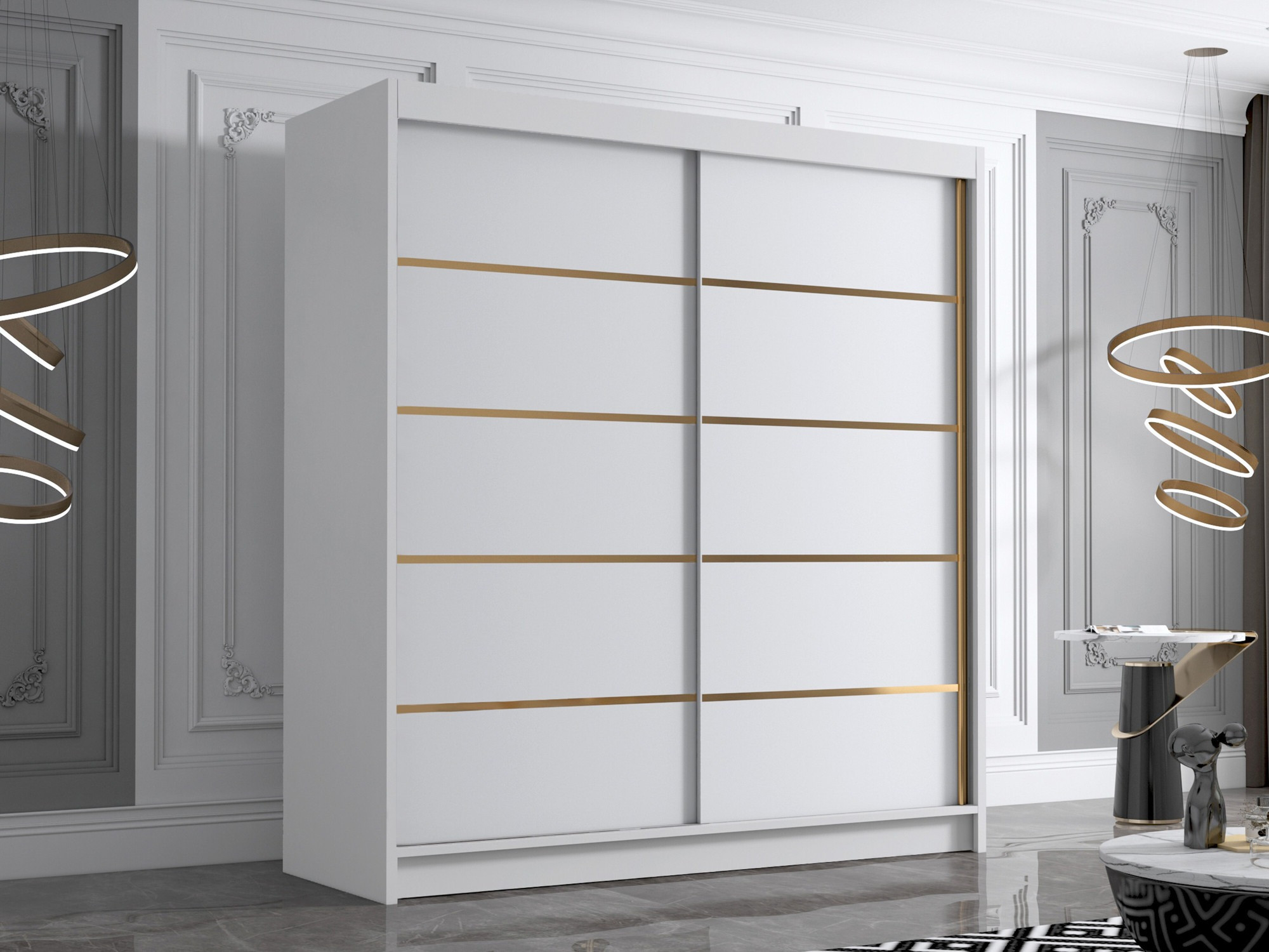 Riidekapp Closico Vallor III (Valge)