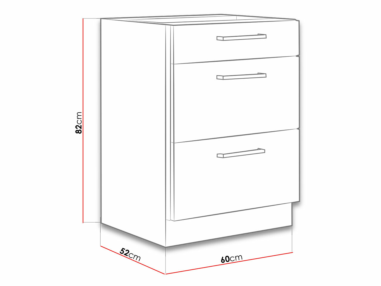 Sahtlitega moodulkapp Wood Dark 105