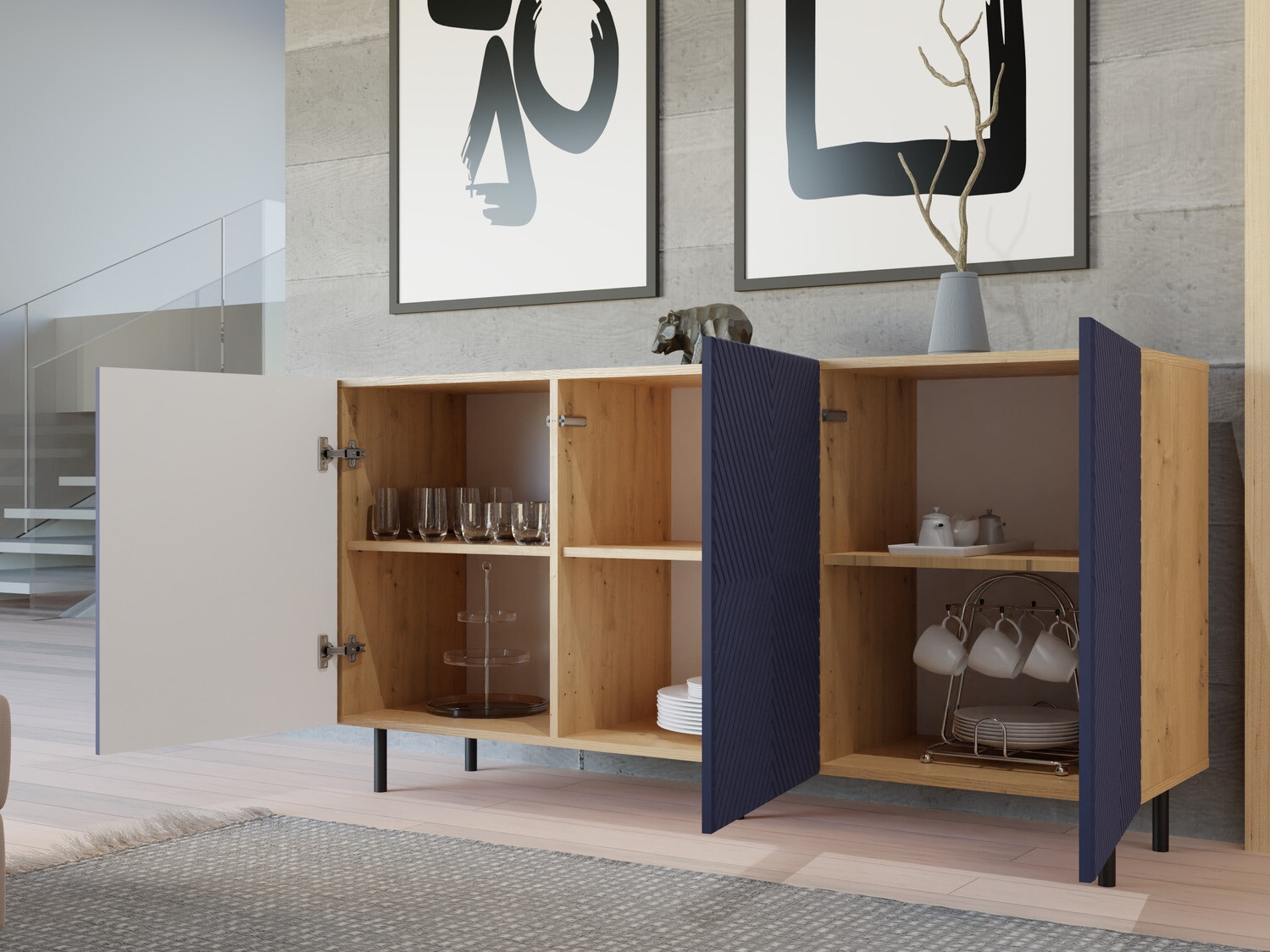 Kapp Romseru 103 (Sinine + Artisan tamm)