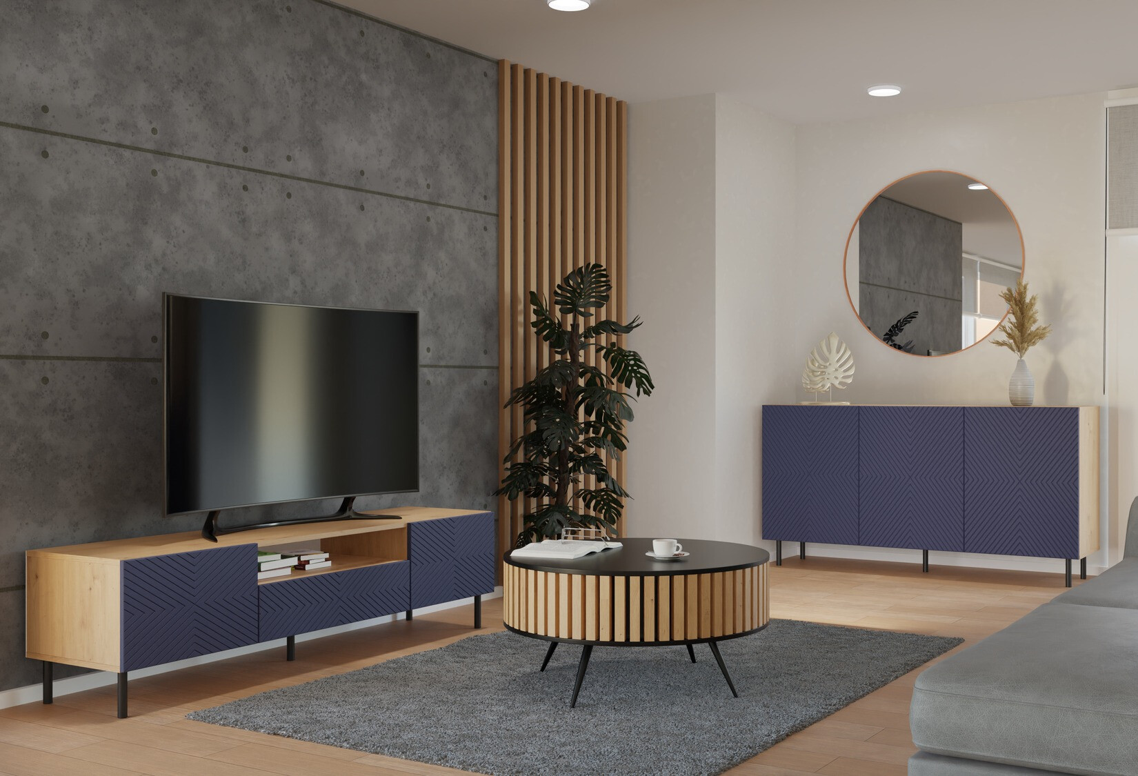 Kapp Romseru 103 (Sinine + Artisan tamm)