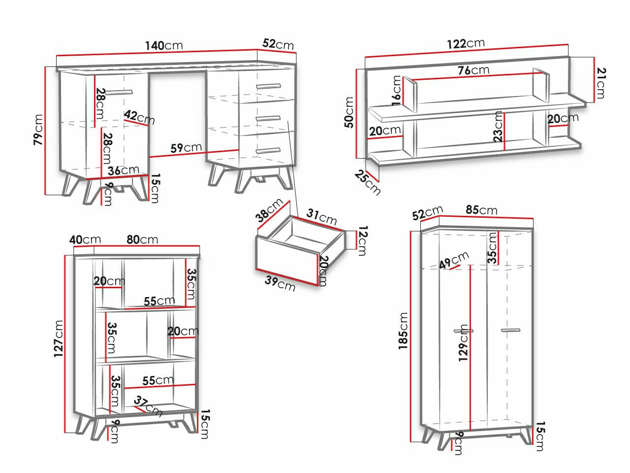 Kodukontori komplekt Sorvera 114