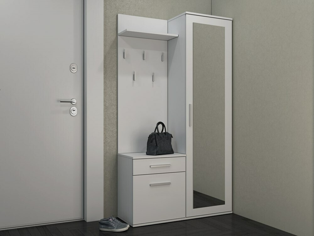 Esikukomplekt Mandeville 126 (Matt valge)