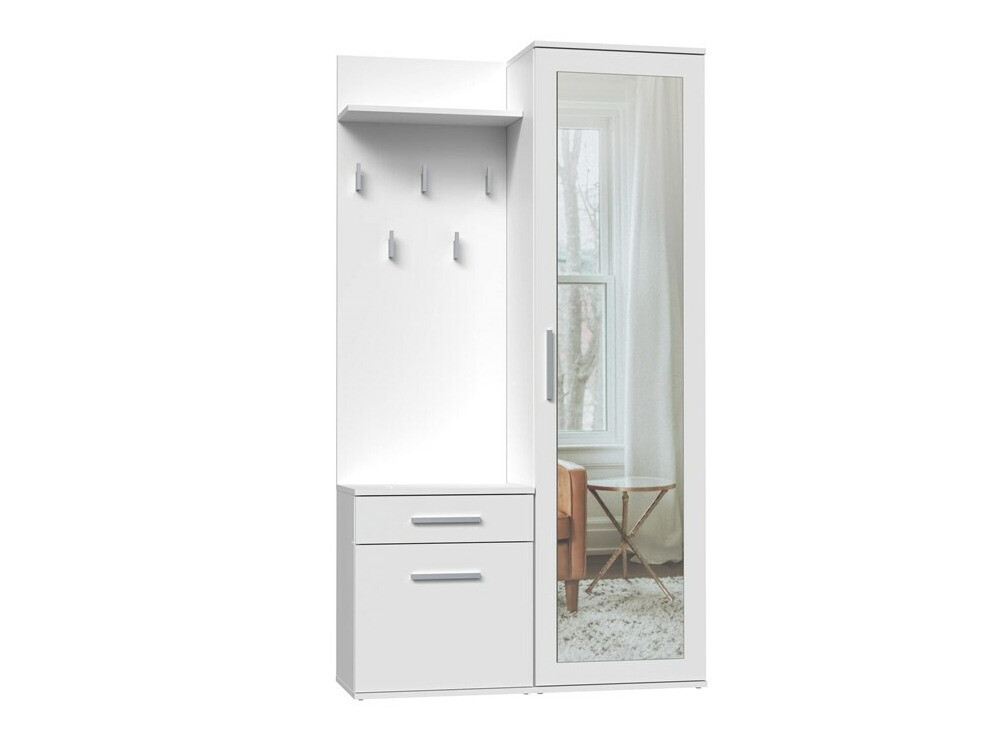 Esikukomplekt Mandeville 126 (Matt valge)