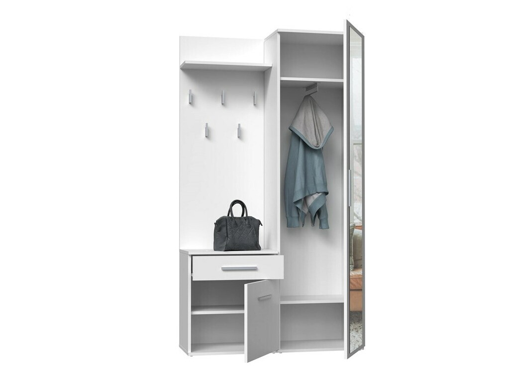 Esikukomplekt Mandeville 126 (Matt valge)