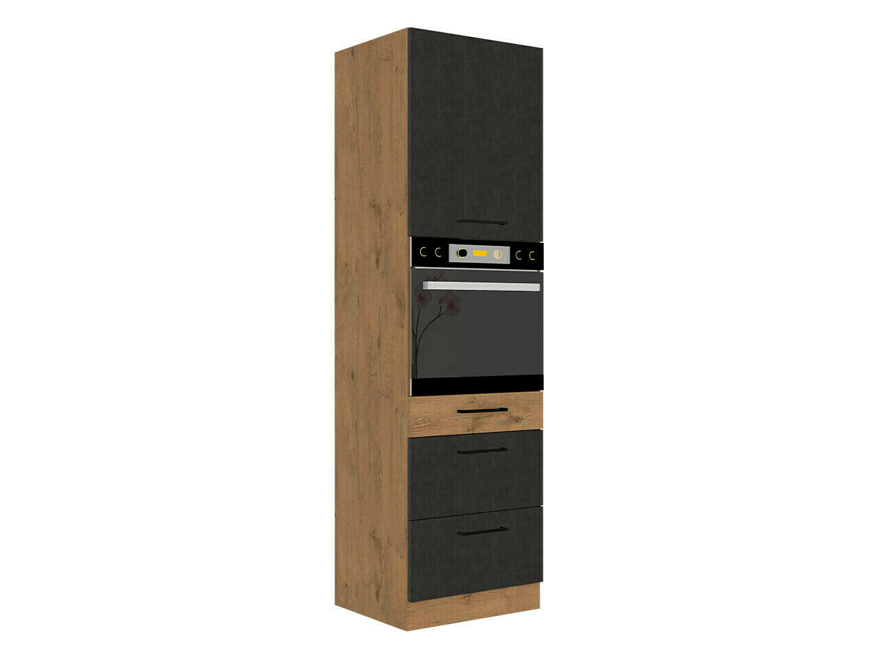 Moodulkapp sisseehitatud seadmete jaoks Wood Grey 126