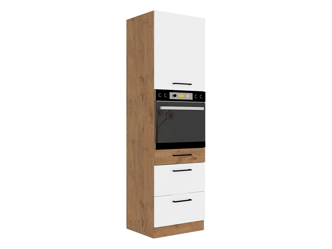 Moodulkapp sisseehitatud seadmete jaoks Wood White 126