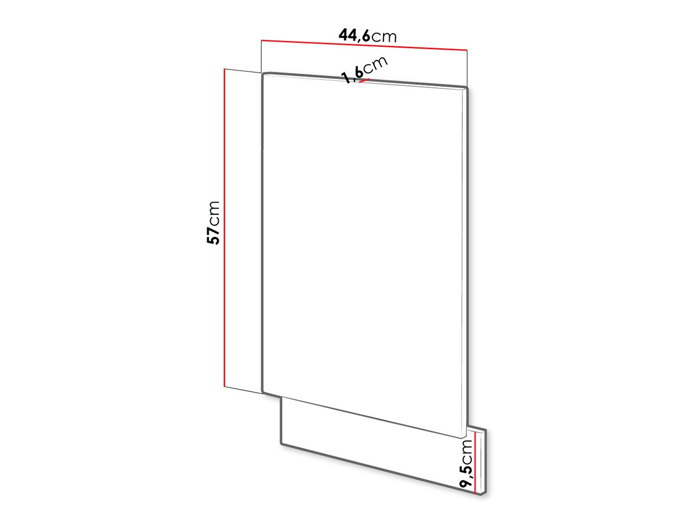 Nõudepesumasina uks Wood Dark 117