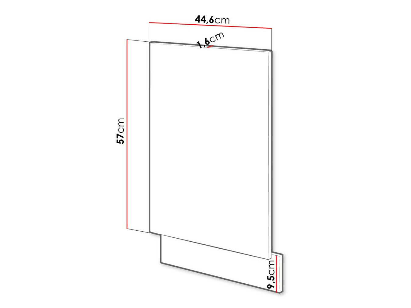 Nõudepesumasina uks Wood White 106