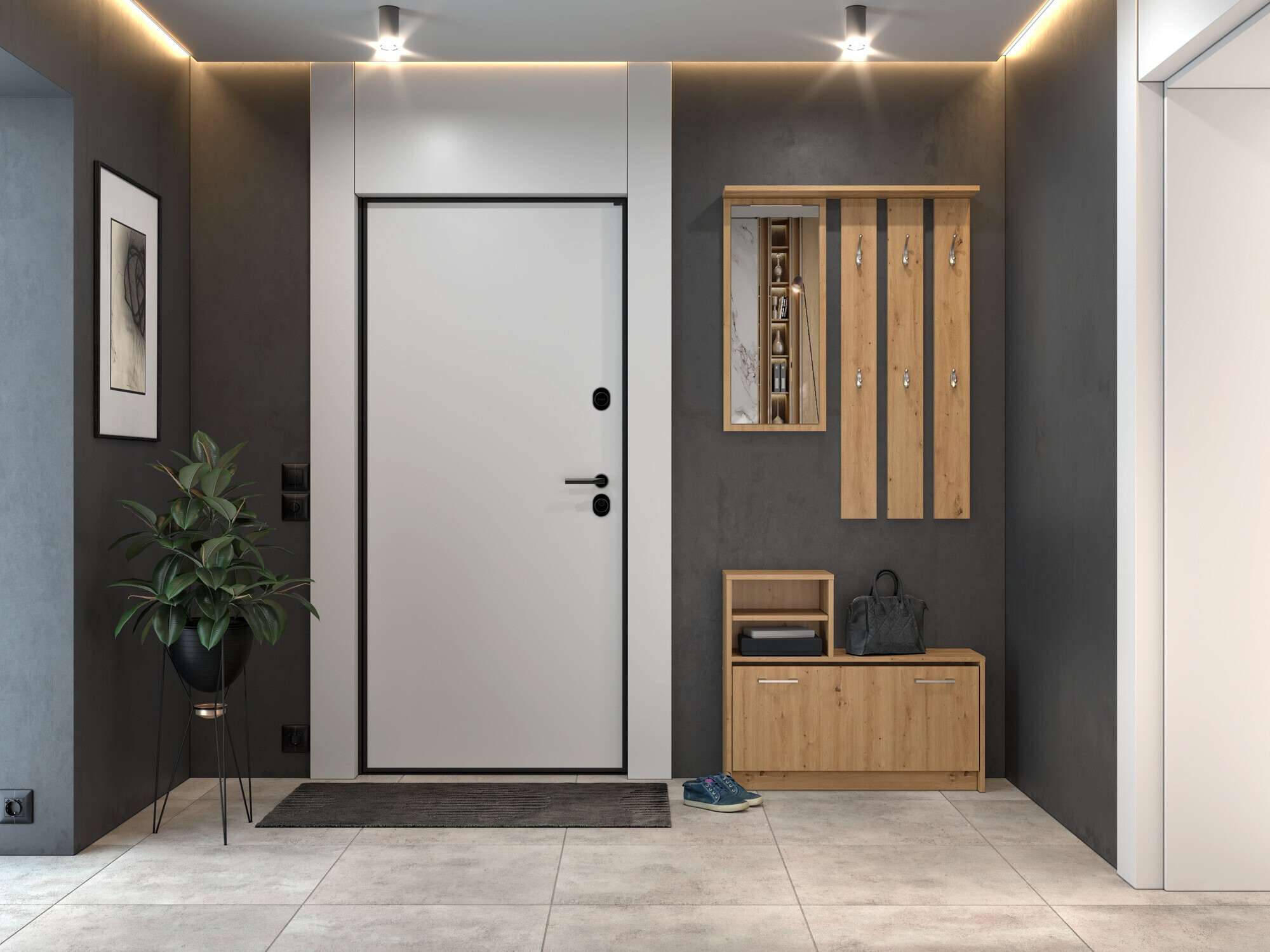 Esikukomplekt Mandeville 144 (Artisan tamm)