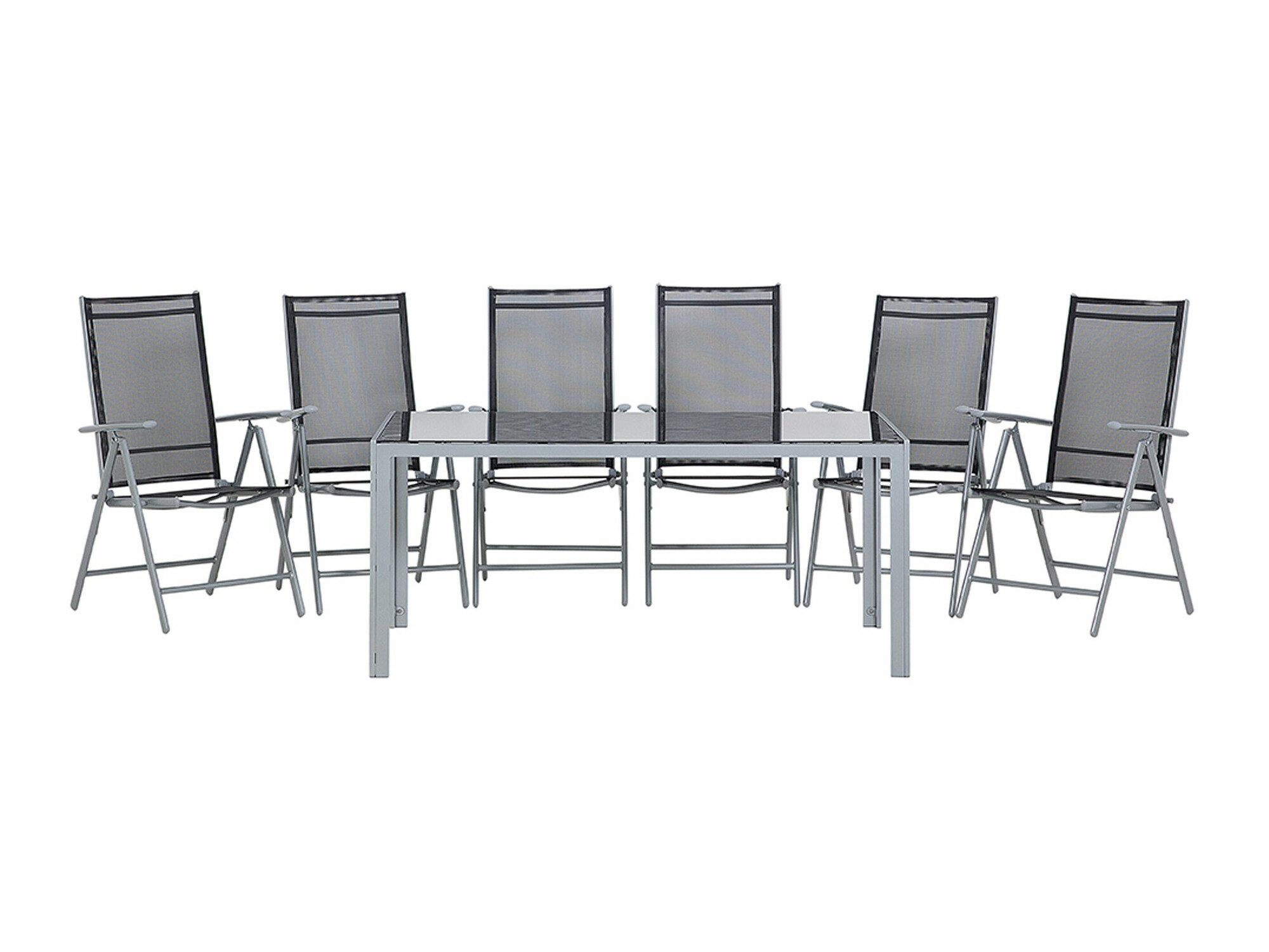 Laua ja toolide komplekt Berwyn 1970 (Must)