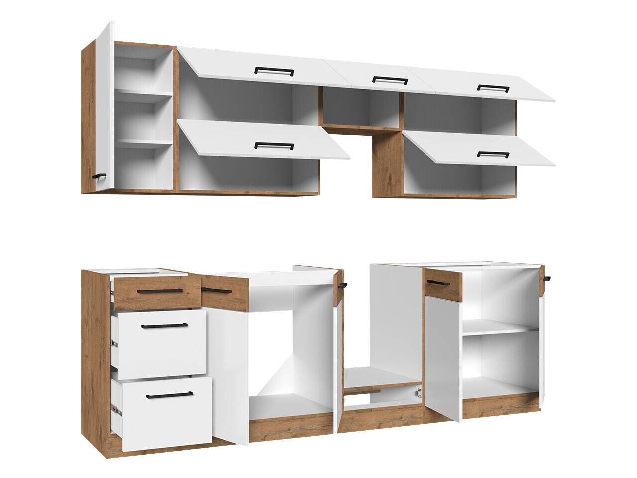 Moodul köögikomplekt Wood White 138