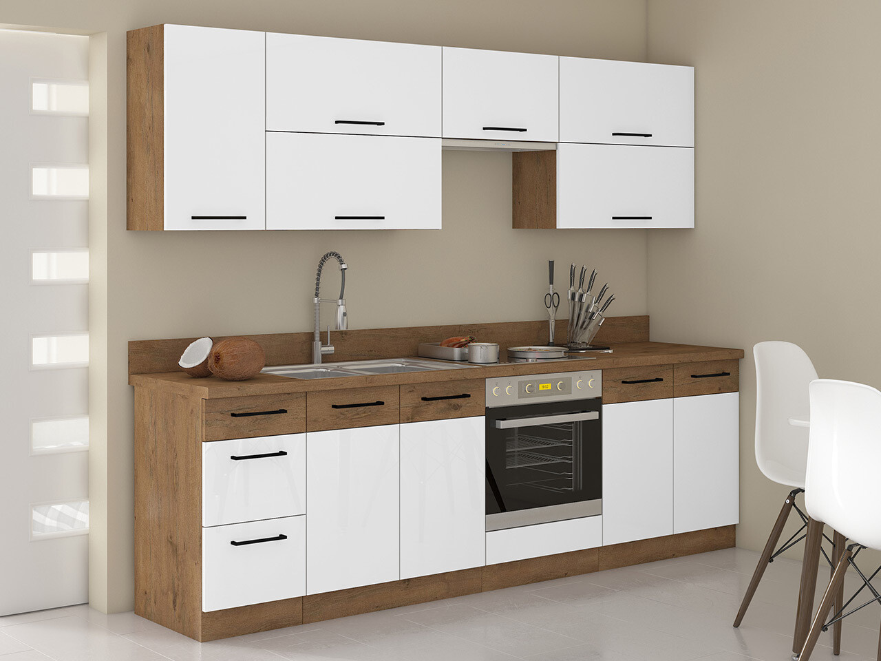 Moodul köögikomplekt Wood White 138