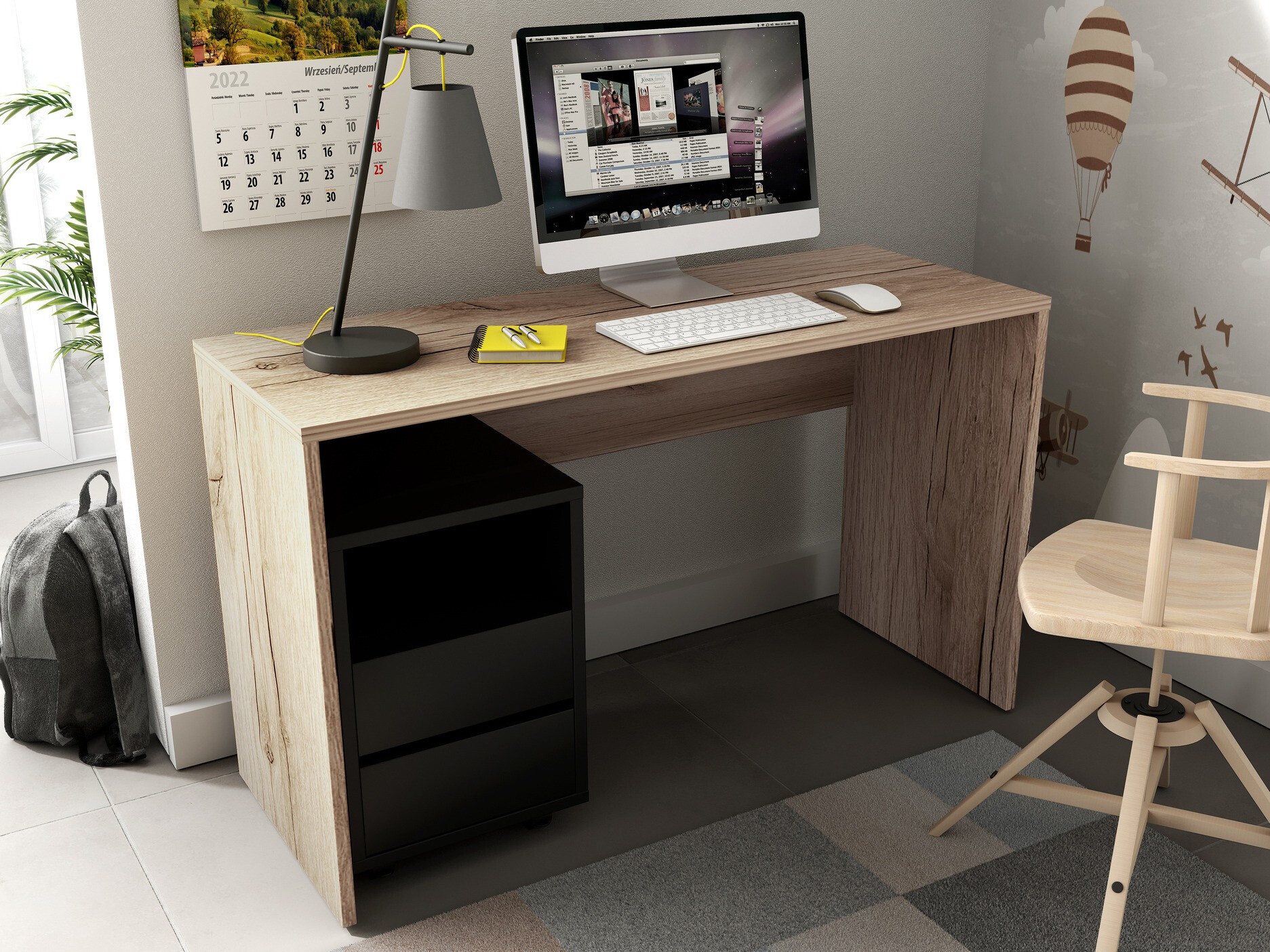 Kirjutuslaud Austin 345 (Hele tamm)