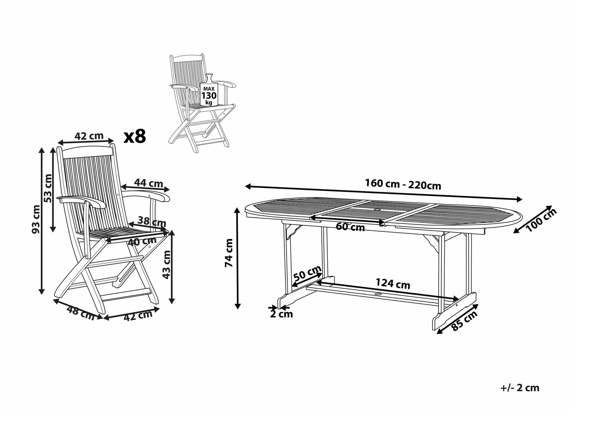 Laua ja toolide komplekt Berwyn 1978