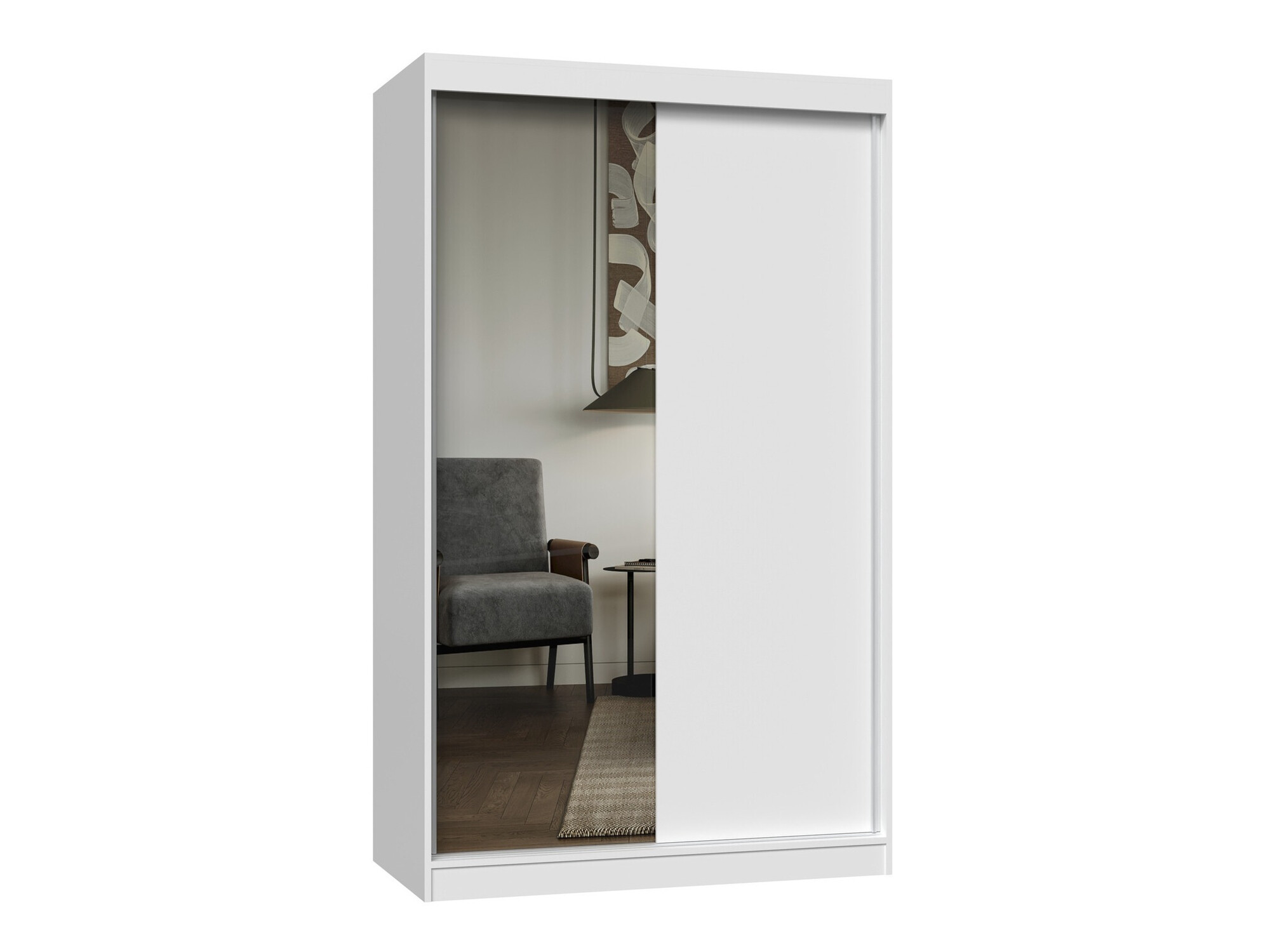 Riidekapp Mandeville 155 (Valge)