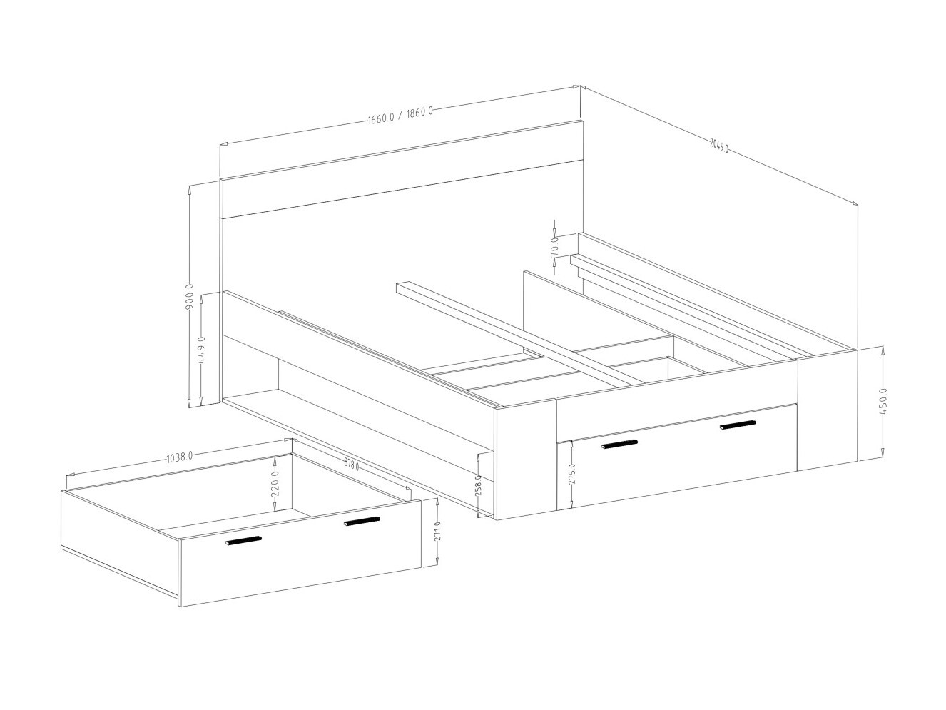 Voodi Melvele 108 (Monastery tamm + Must)