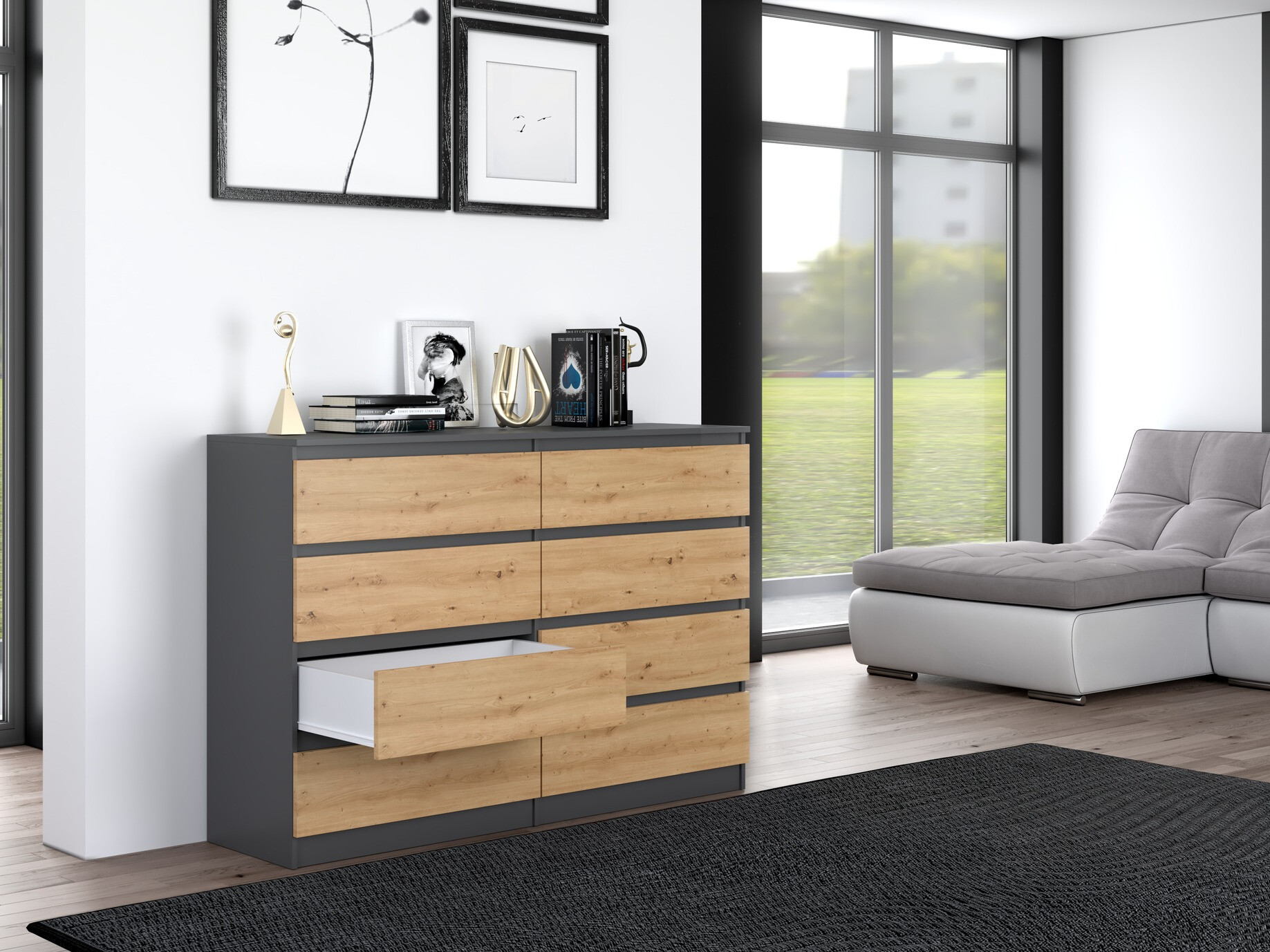 Kummut Elbvelu 100 (Antratsiit + Artisan tamm)