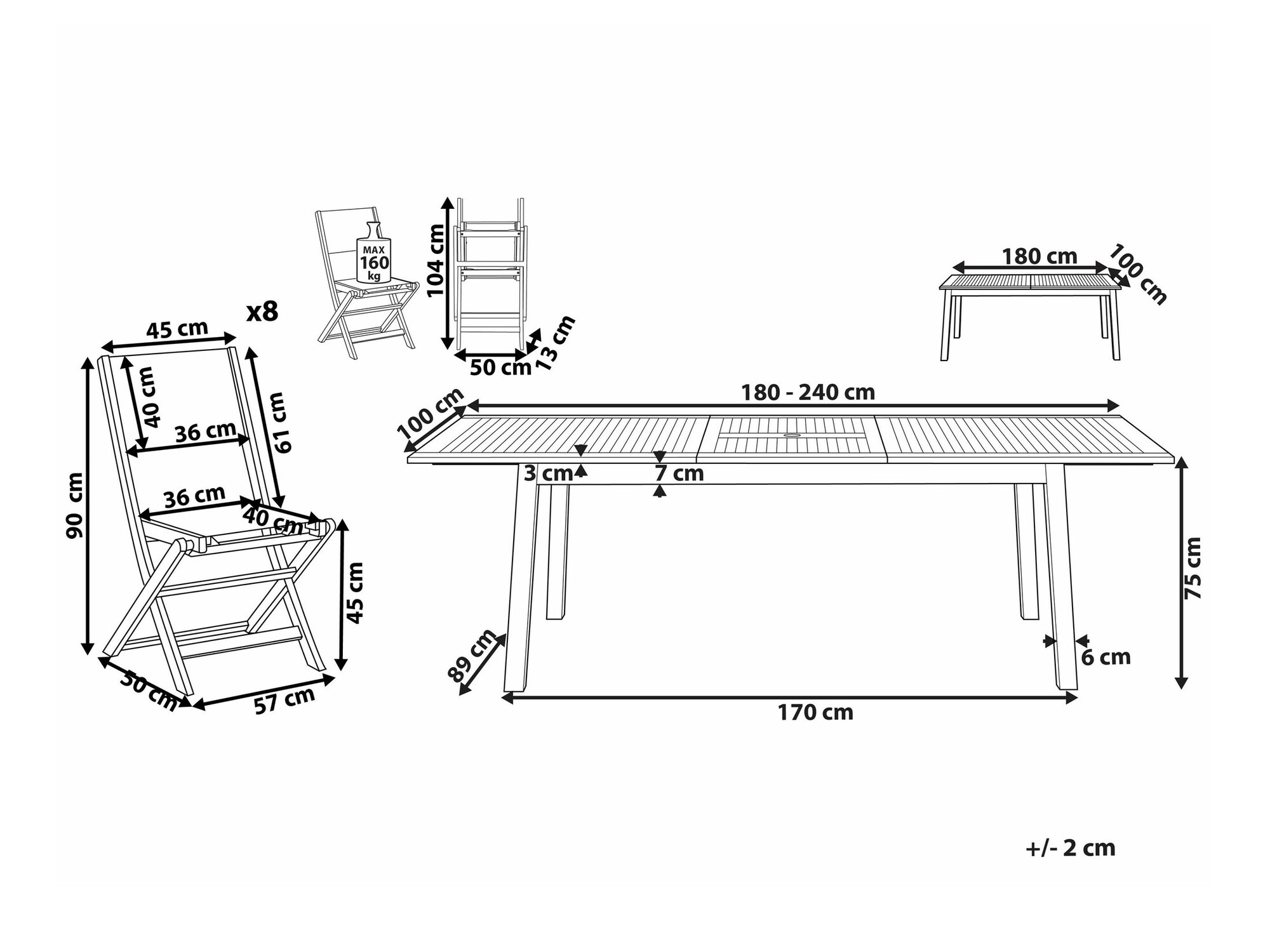 Laua ja toolide komplekt Berwyn 1986