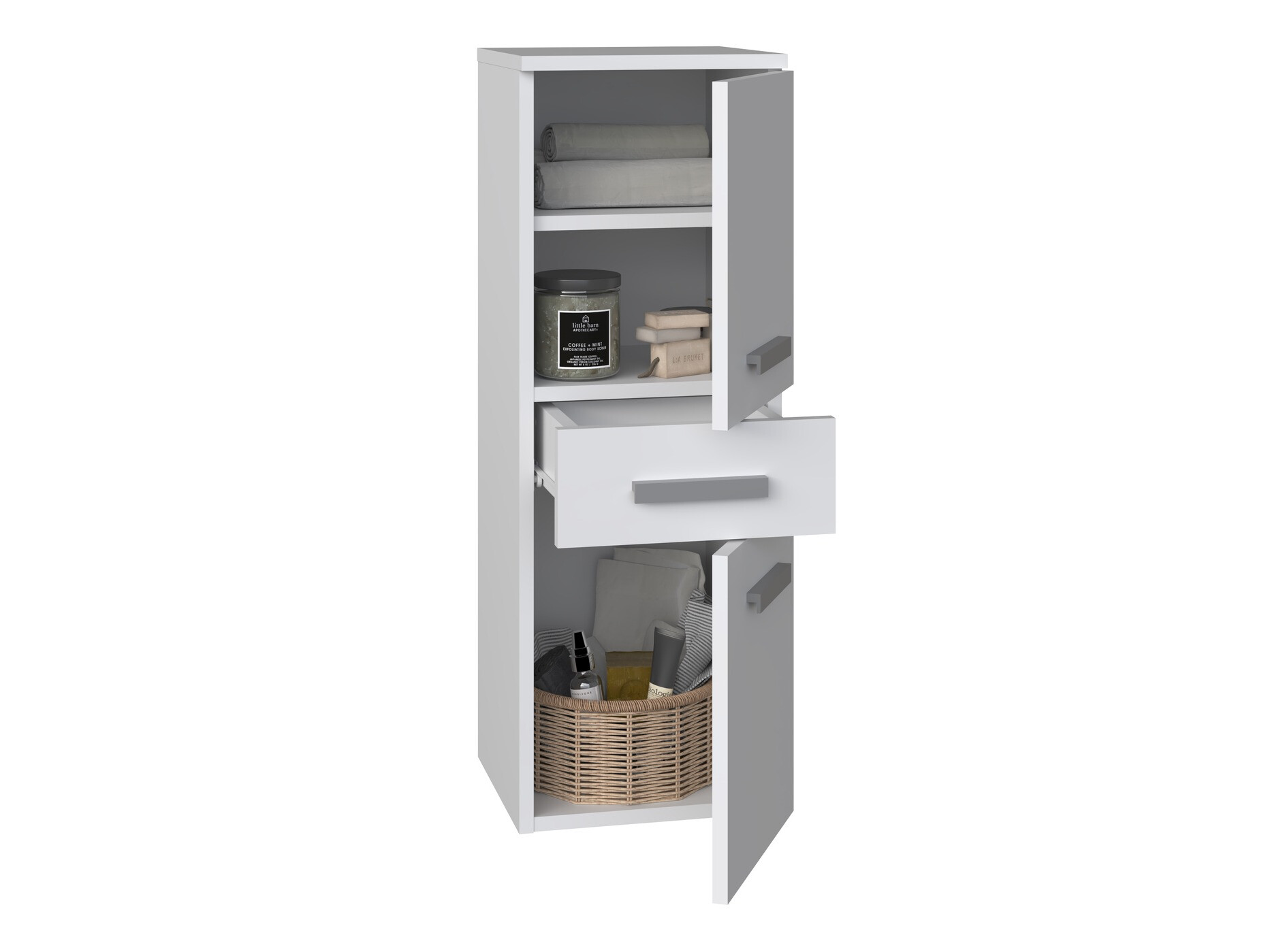 Vannitoa põrandakapp Nolmaru 108 (Valge)