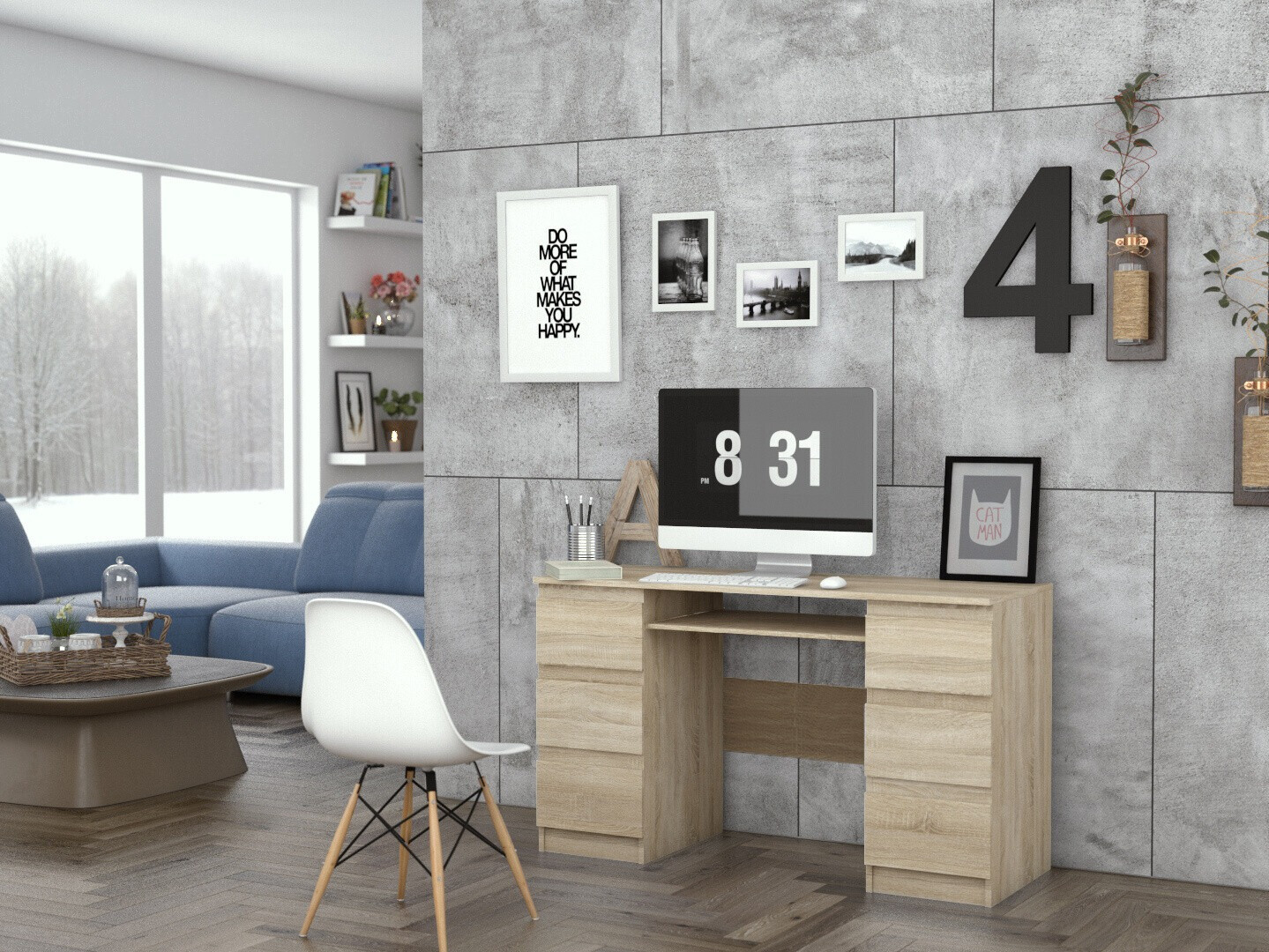 Kirjutuslaud Mandeville 178 (Sonoma tamm)