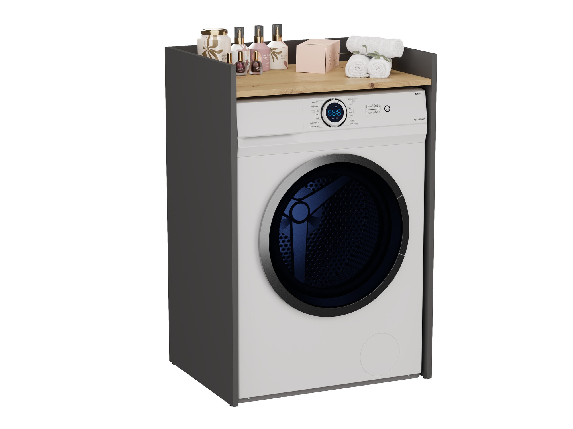 Vannitoa põrandakapp Balelbo 102 (Antratsiit + Artisan tamm)