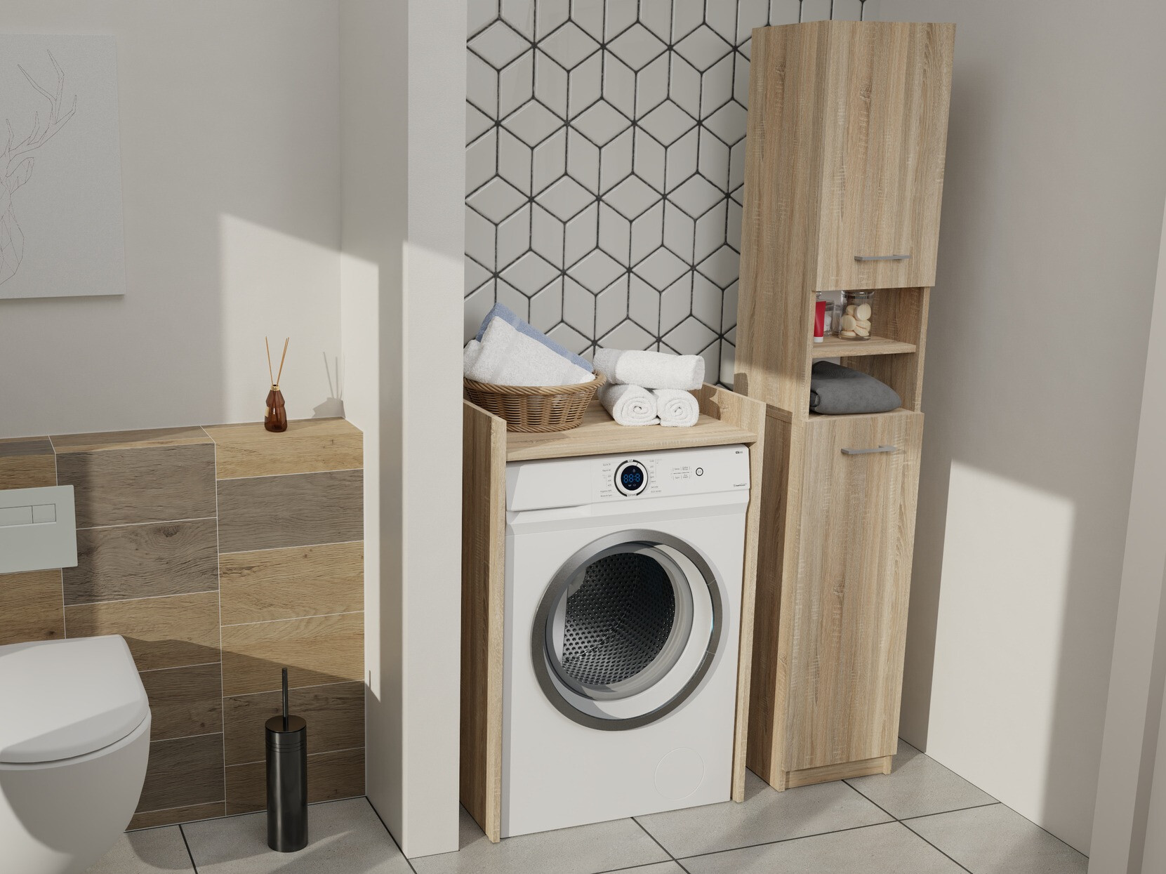 Vannitoa põrandakapp Balelbo 102 (Sonoma tamm)