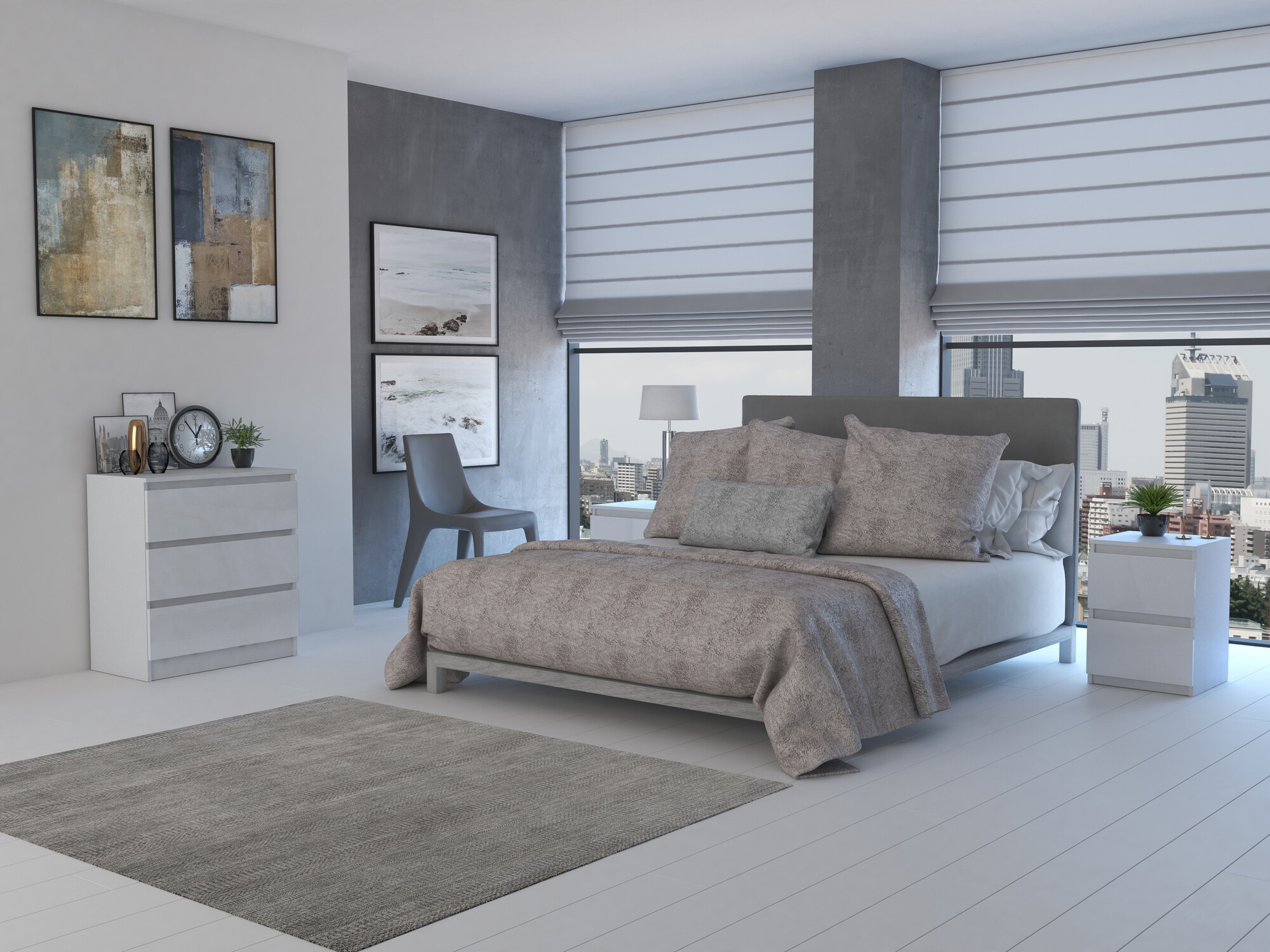 Kummut Elbvelu 106 (Läikiv valge)