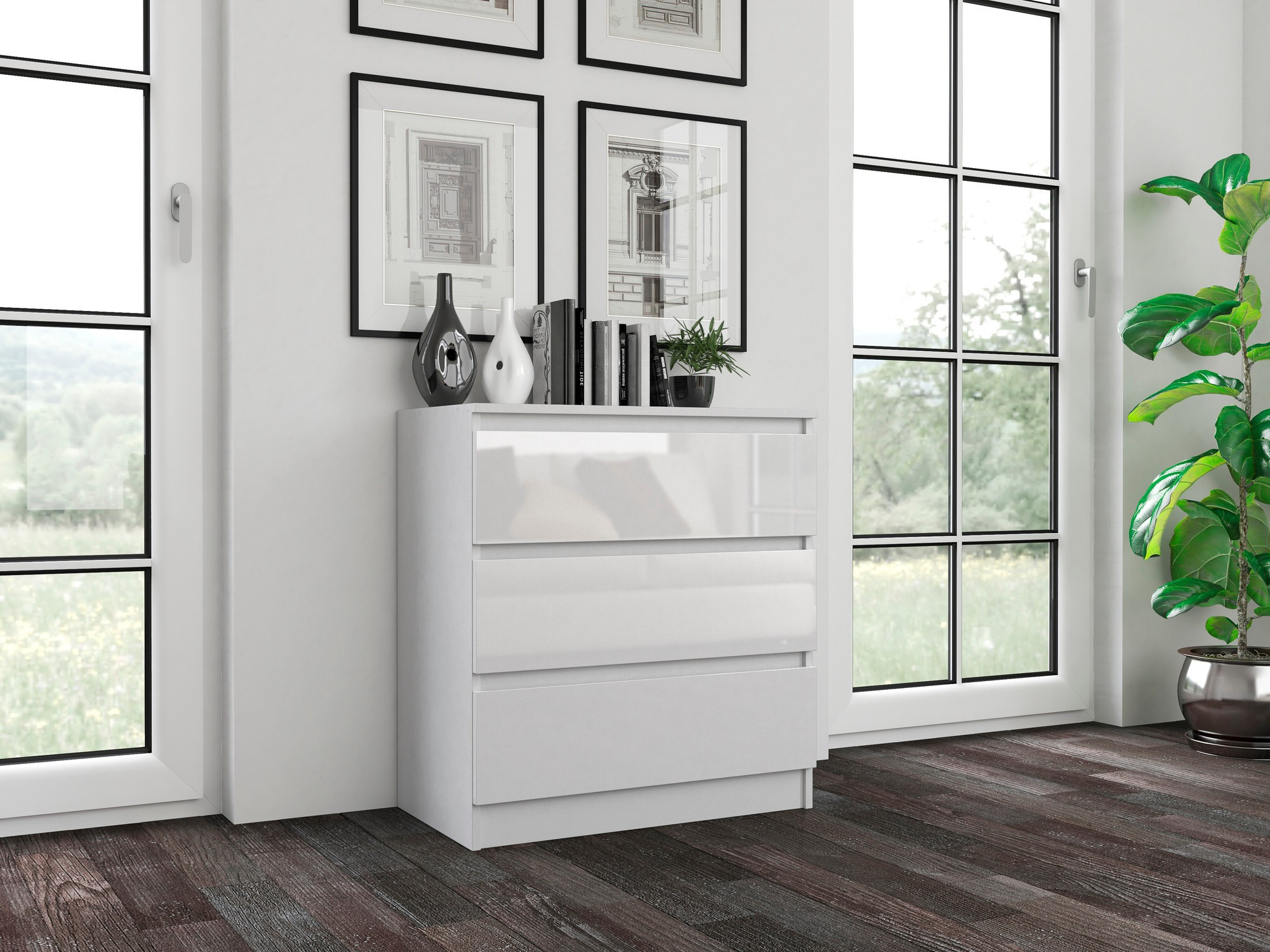 Kummut Elbvelu 106 (Läikiv valge)