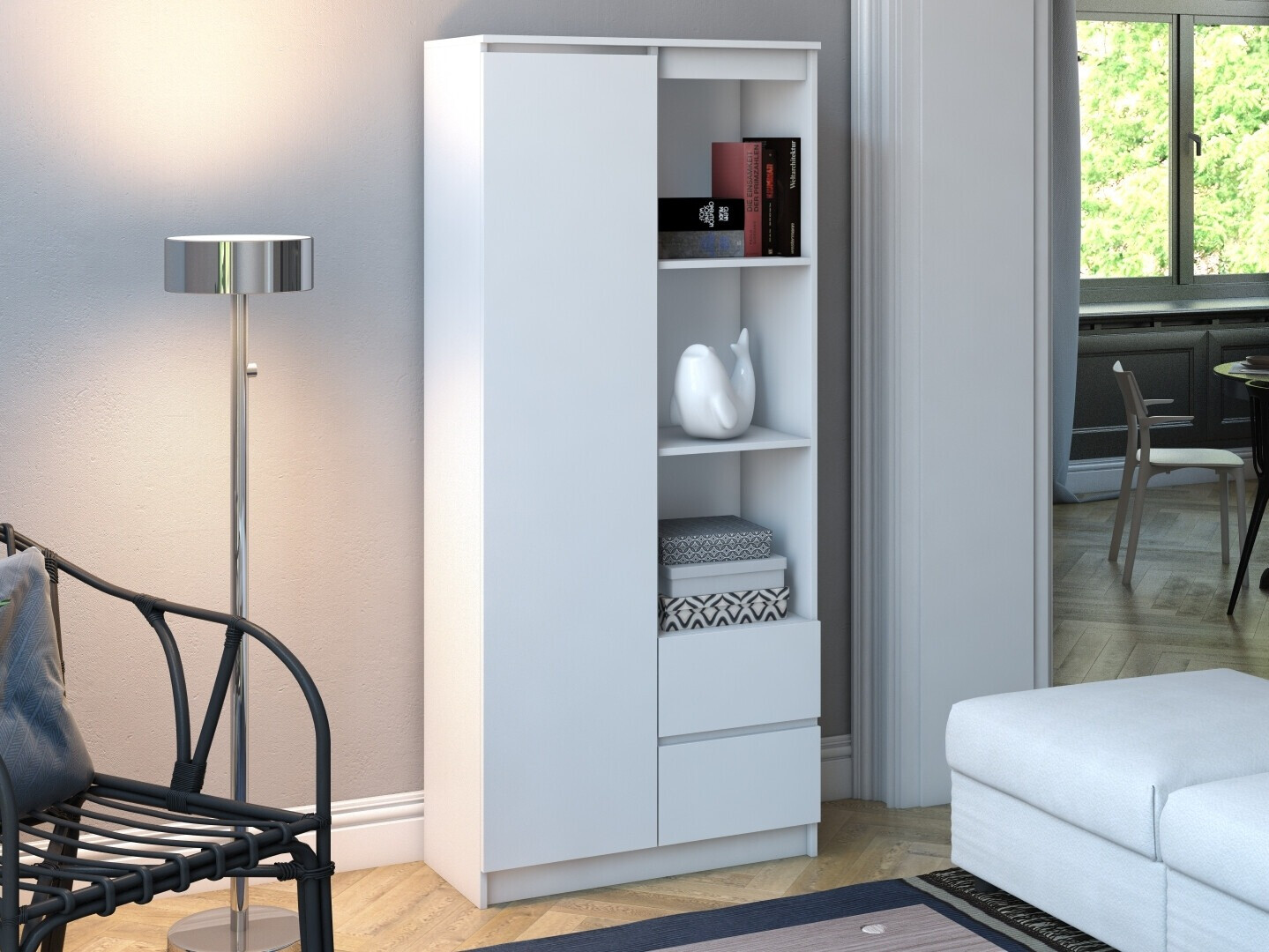 Riiul Mandeville 182 (Valge)