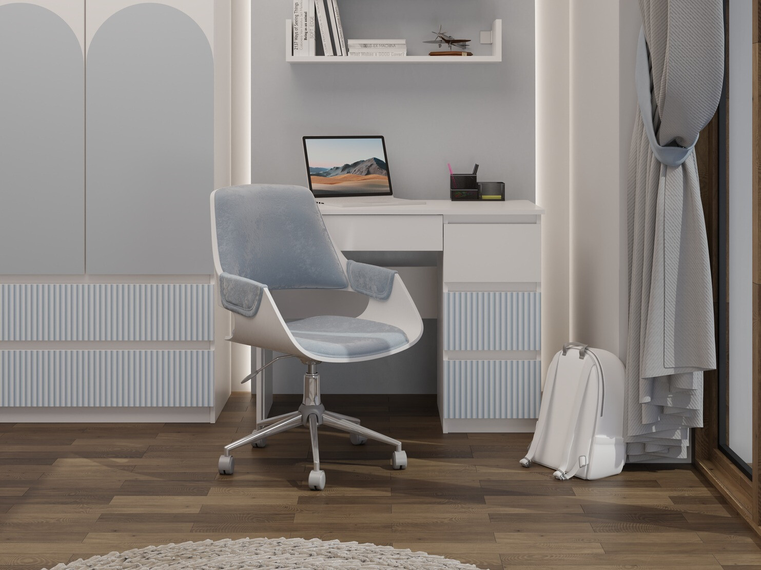 Kirjutuslaud Mortore 104 (Sinine)